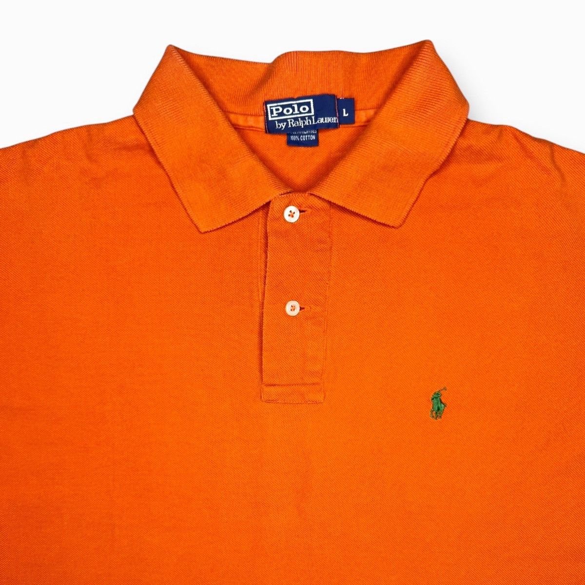 Polo Ralph Lauren Ralph Lauren Vintage Orange Men’s Polo T-Shirt Size US L / EU 52-54 / 3 - 1 Thumbnail