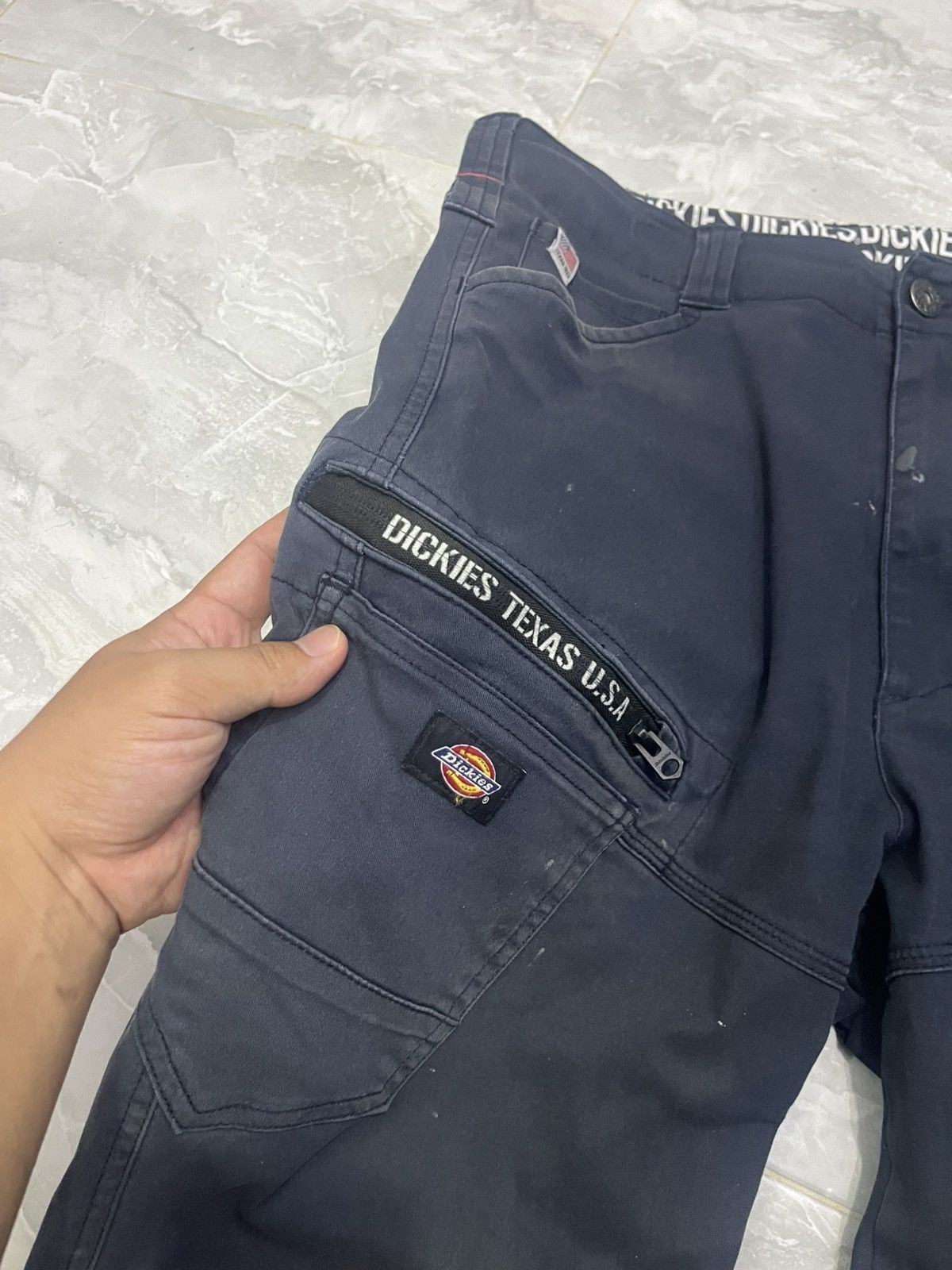 Dickies Dickies Texas USA Slim Fit Work Pants Navy Size US 32 / EU 48 - 5 Thumbnail