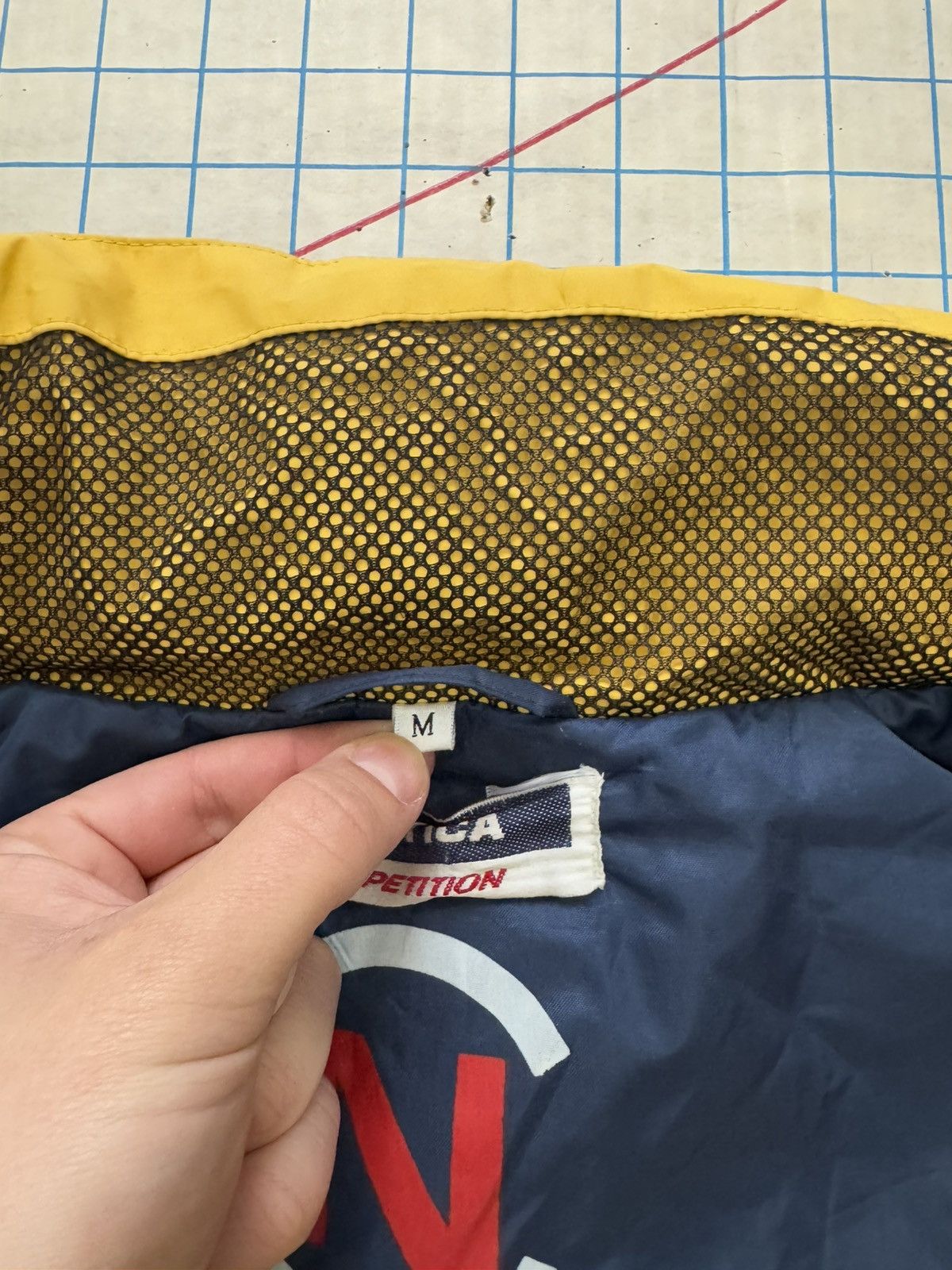 Nautica × Vintage Vintage Nautica Competition Sailing Jacket Navy and Yellow Size US L / EU 52-54 / 3 - 9 Thumbnail