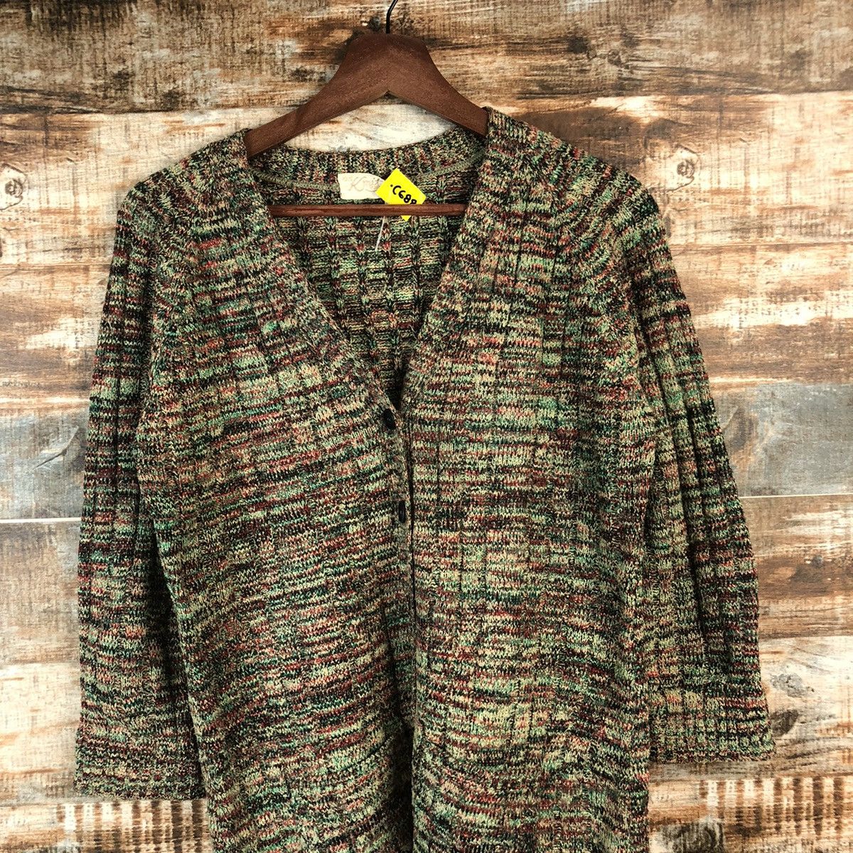 Other DL Knit japan vintage Green Cardigan Knitwear #C688 Size M / US 6-8 / IT 42-44 - 2 Thumbnail