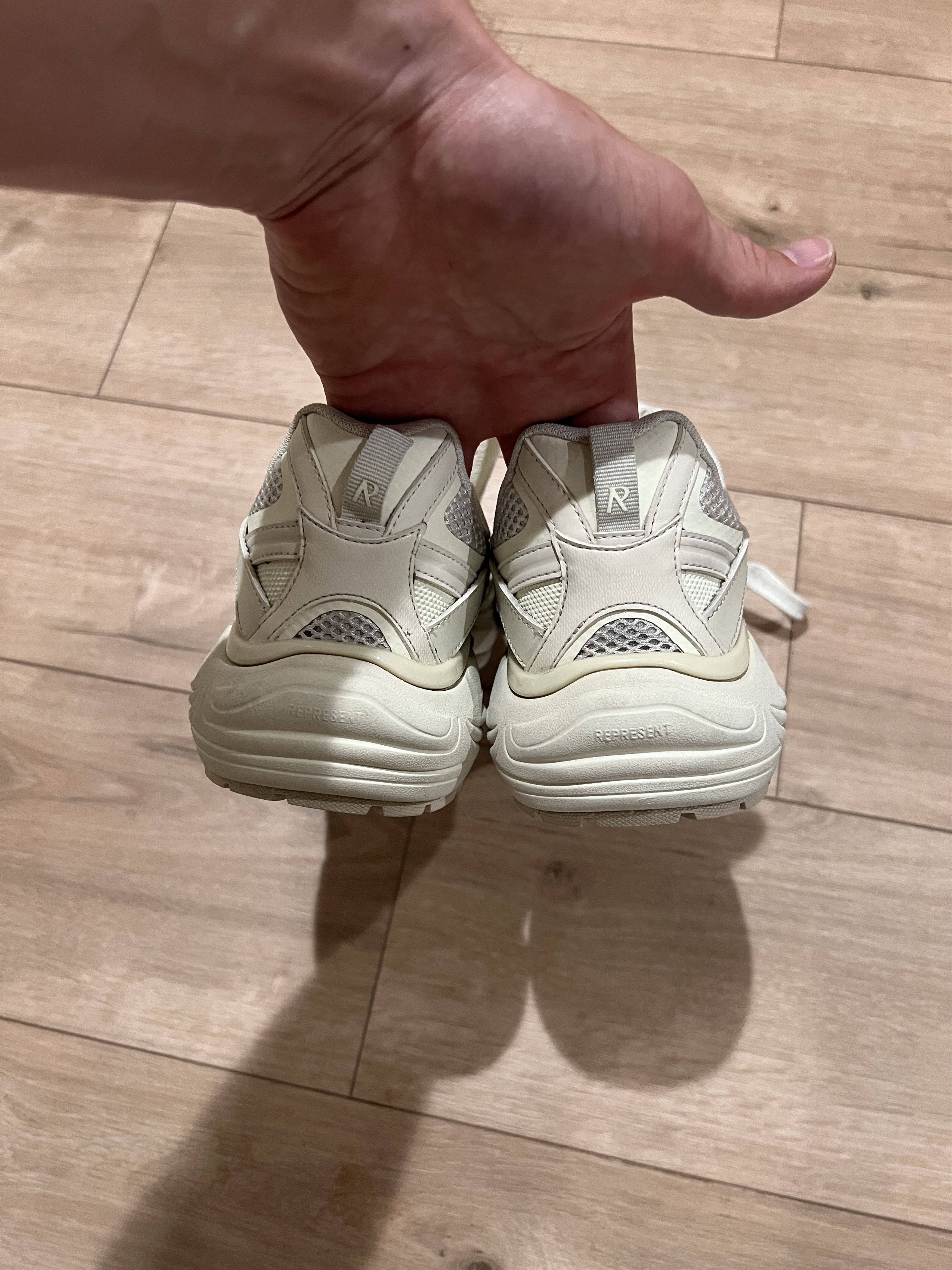 Represent Clo. Represent Storm Runner Sneakers Off White Size 10.5 Size US 10.5 / EU 43-44 - 4 Thumbnail
