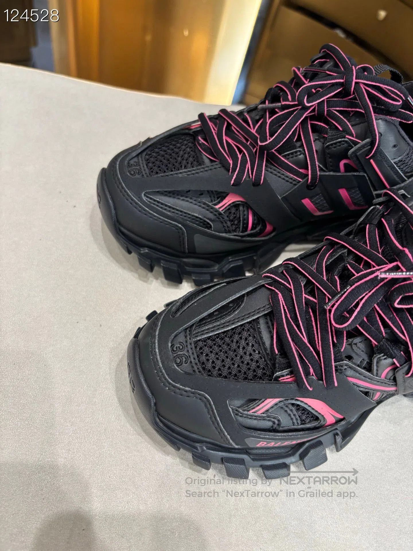 Balenciaga Balenciaga Track Dad Shoes Black Pink. Size US 5 / IT 35 - 3 Thumbnail