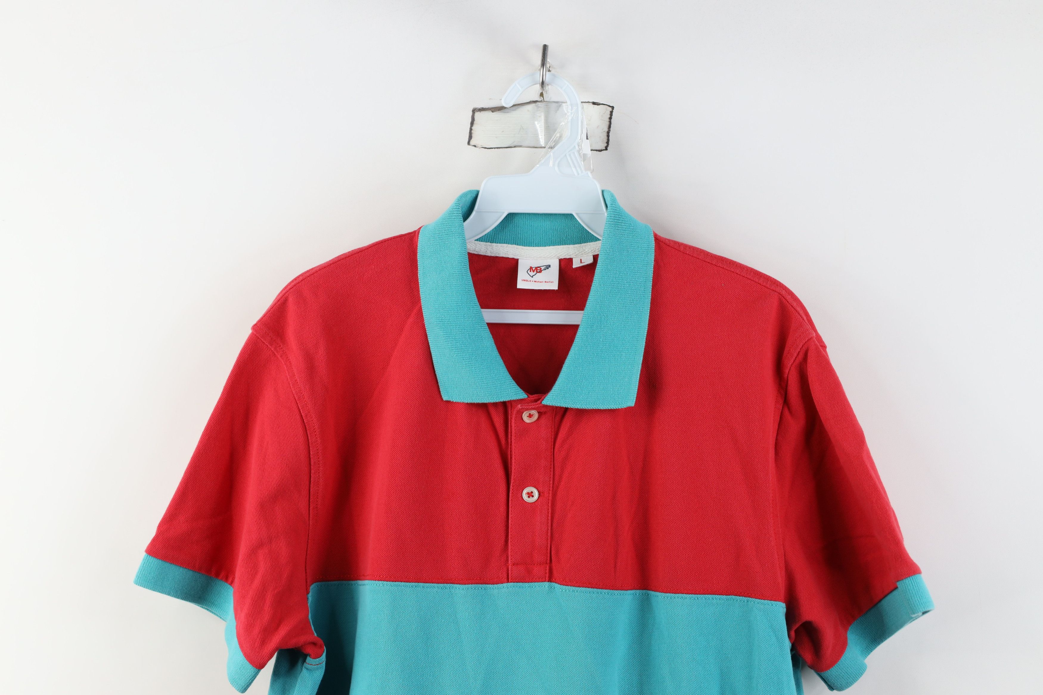Uniqlo Uniqlo x Michael Bastian Block Pique Cotton Golf Polo Shirt Size US L / EU 52-54 / 3 - 2 Thumbnail