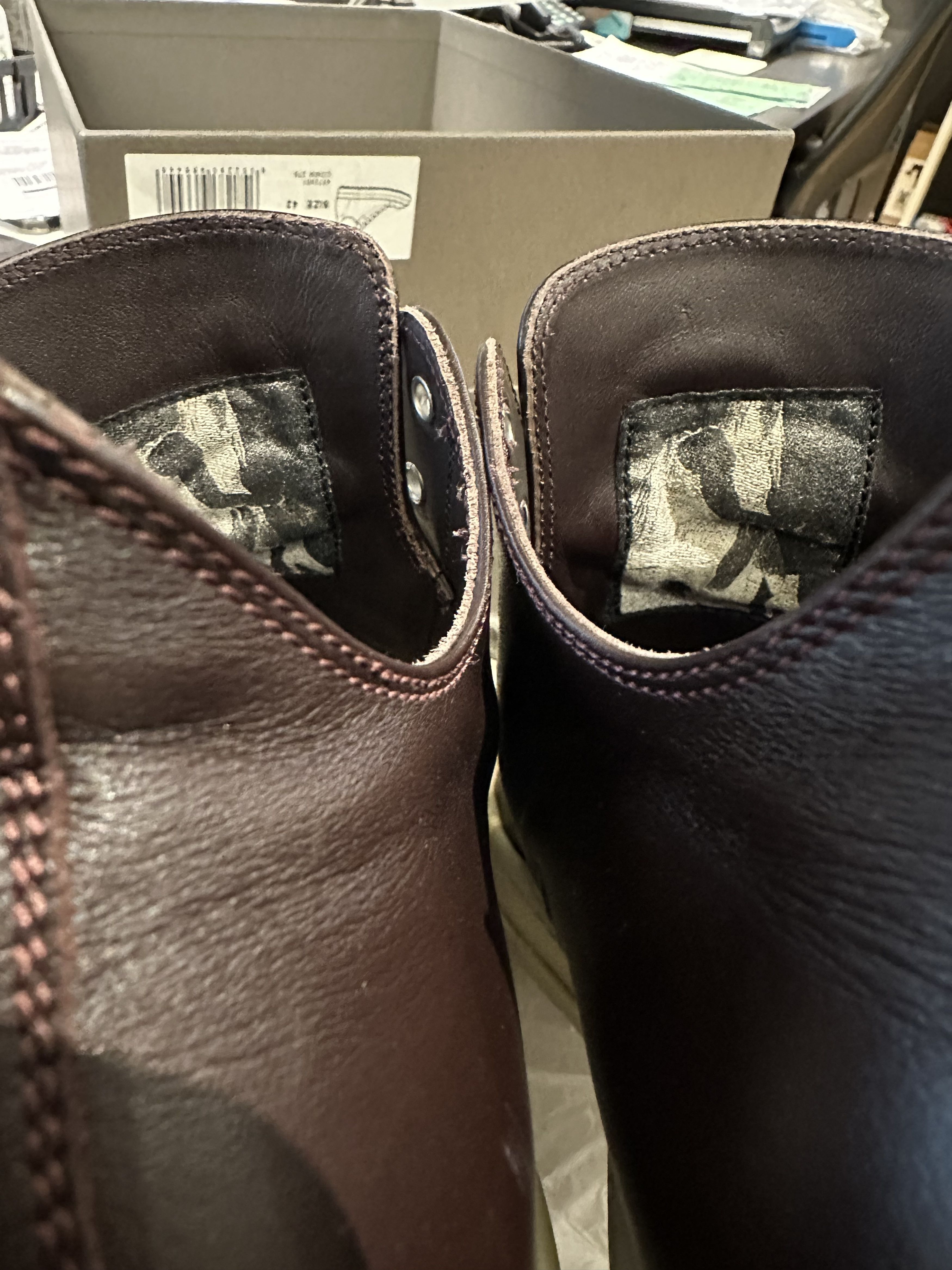 Rick Owens Rick Owens Mainline Ramones Low — Leather — Oxblood/Milk Size US 9 / EU 42 - 7 Thumbnail