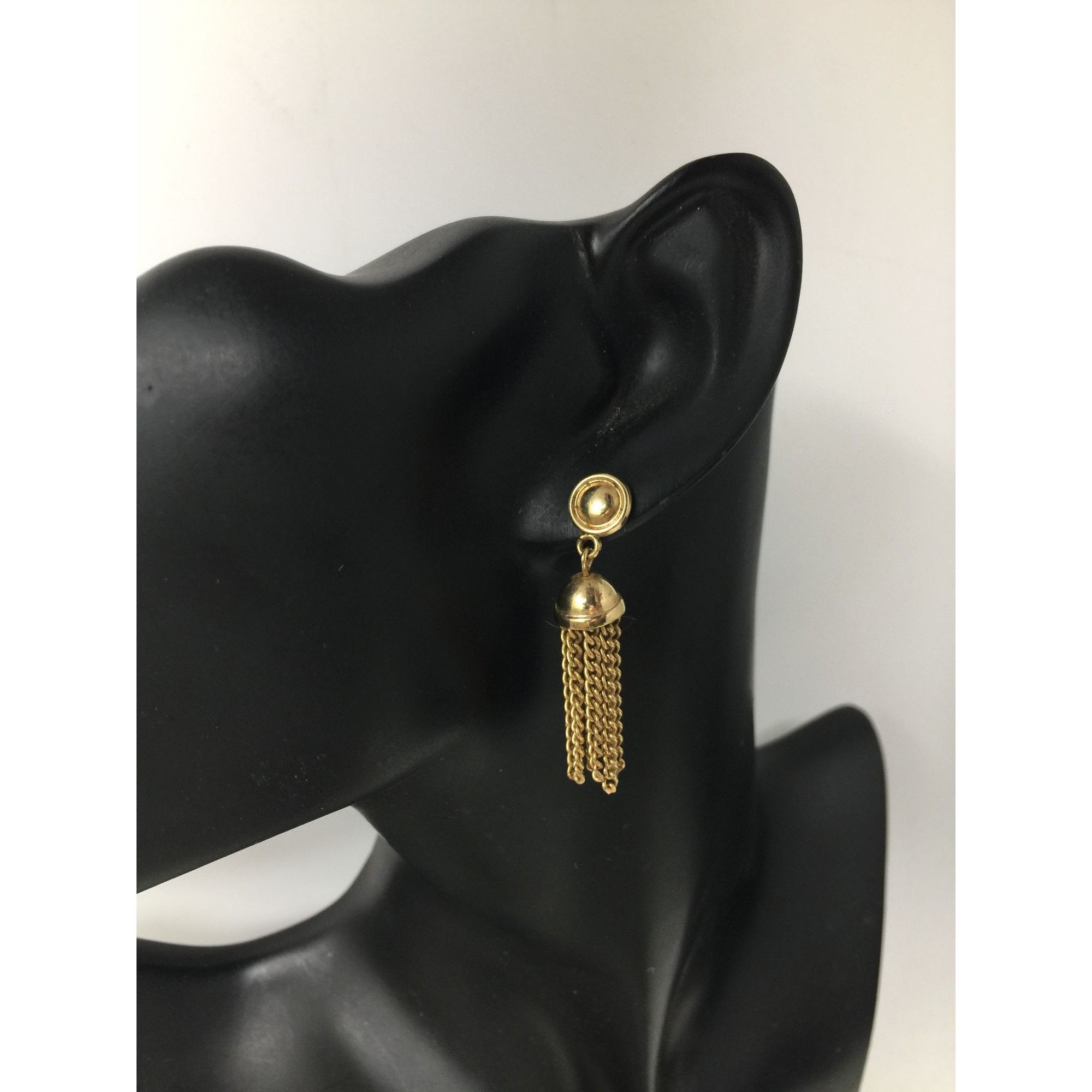 Other Women's Gold Tone Tassel Chain Earrings Size ONE SIZE - 1 Thumbnail