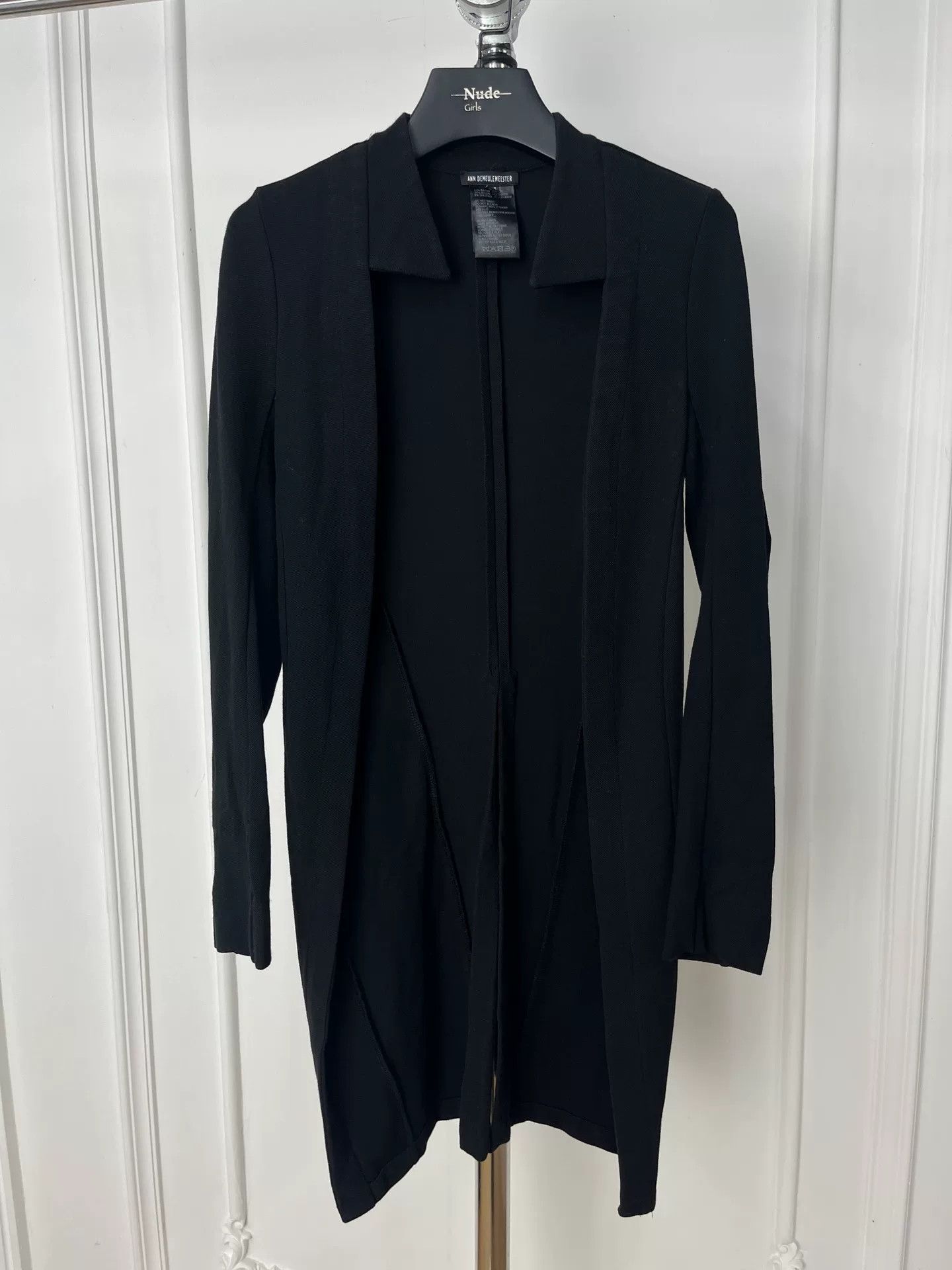 Ann Demeulemeester black long cardigan by ann demeulemeester Size S / US 4 / IT 40 - 1 Thumbnail