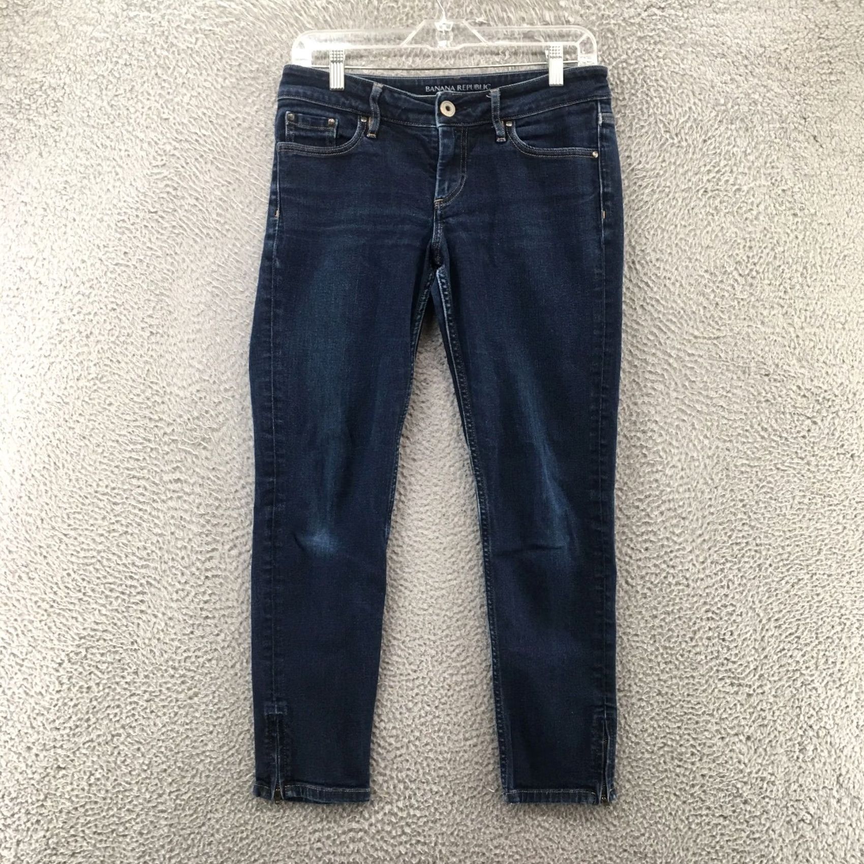Banana Republic Banana Republic Skinny Jeans Womens 4 Blue Denim Classic Fit Zip Jeans 30x25 Pockets 5-Pocket Denim Cotton Spandex Regular Size Type XS–? Size 27" / US 4 / IT 40 - 2 Thumbnail