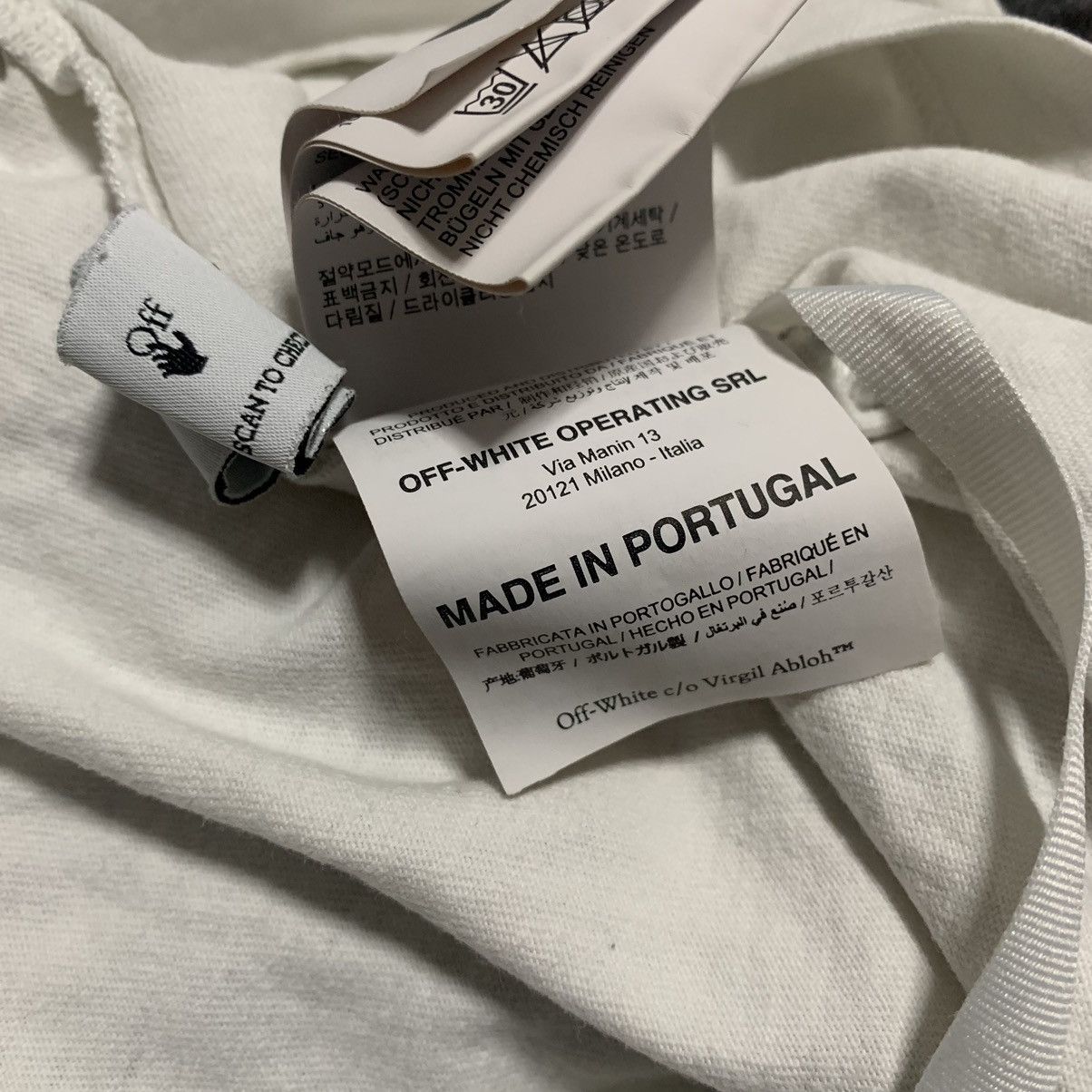 Off-White Off White XS Caravaggio Arrows White Tee Virgil Abloh Size US XS / EU 42 / 0 - 9 Thumbnail