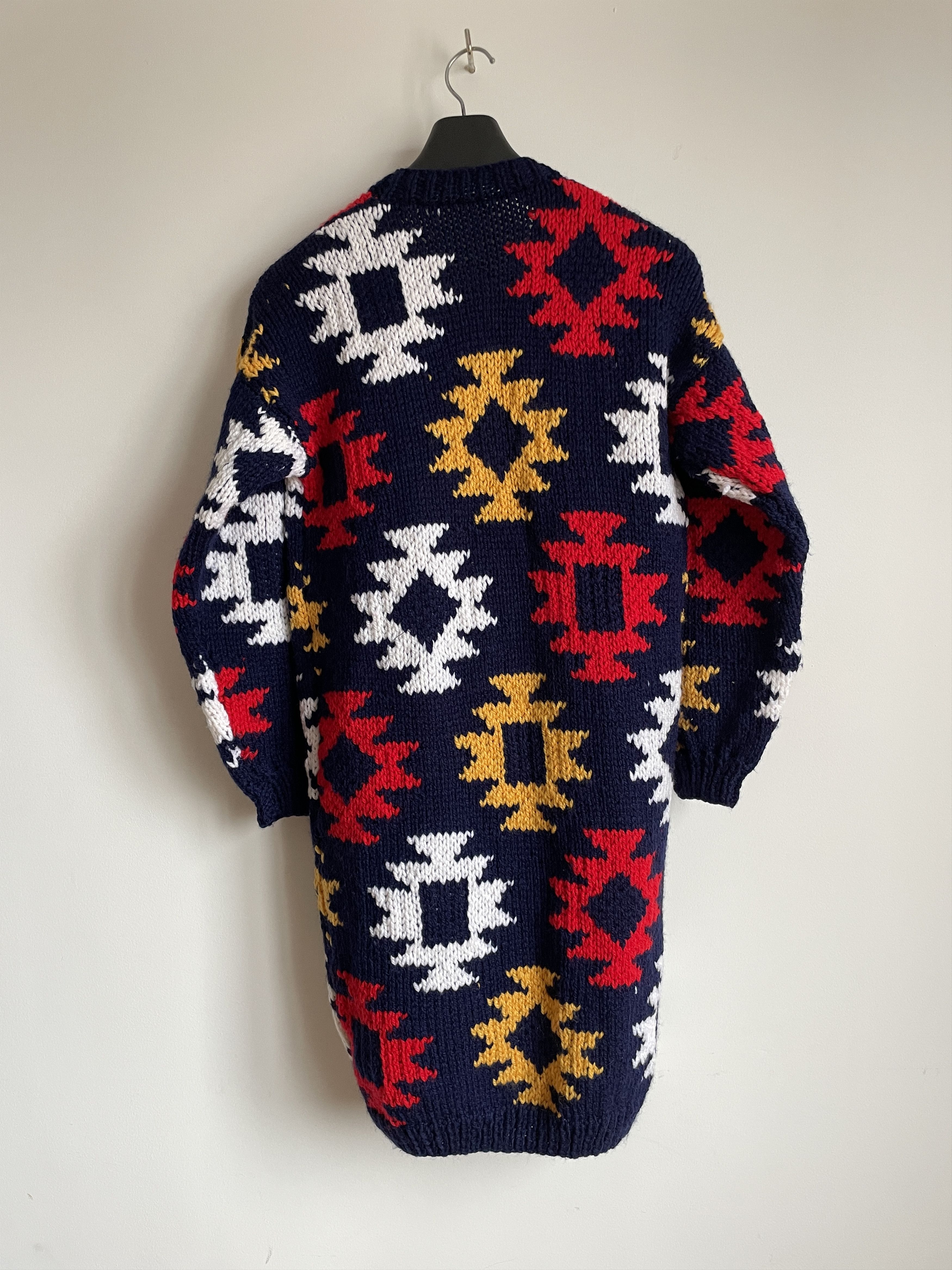 Vintage Vintage Womens Aztec Natice Wool Open Cardigan Size M Size M / US 6-8 / IT 42-44 - 2 Thumbnail