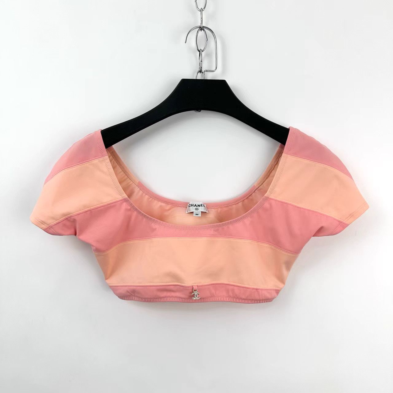 Chanel Chanel 24M Coco Beach Pink Striped Top K12 Size XS / US 0-2 / IT 36-38 - 1 Thumbnail