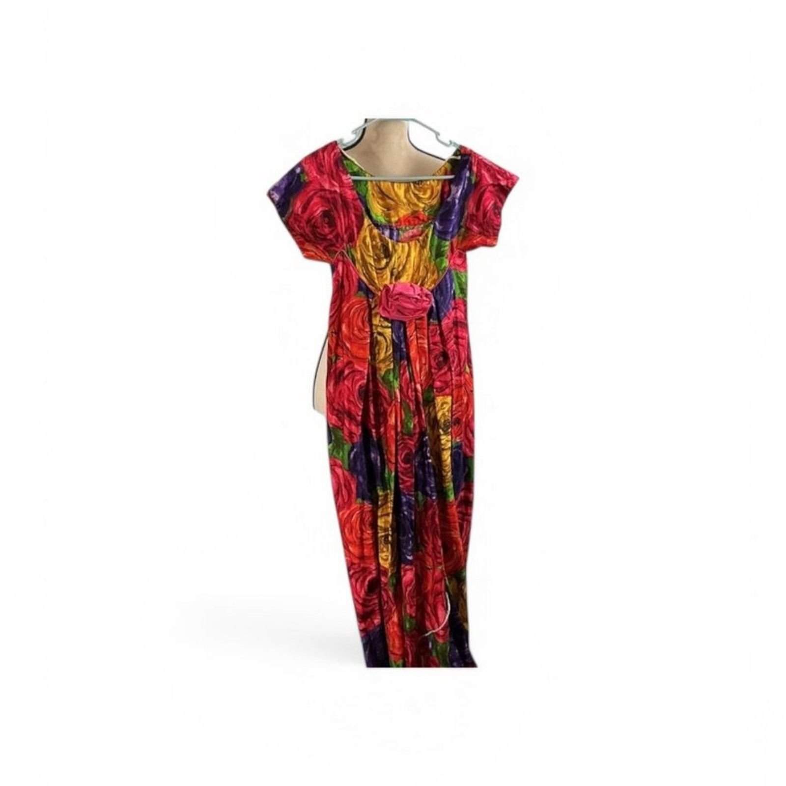 Other Vintage Diamond Head Sportswear Hawaiian Maxi Dress – Floral Size XS / US 0-2 / IT 36-38 - 2 Thumbnail