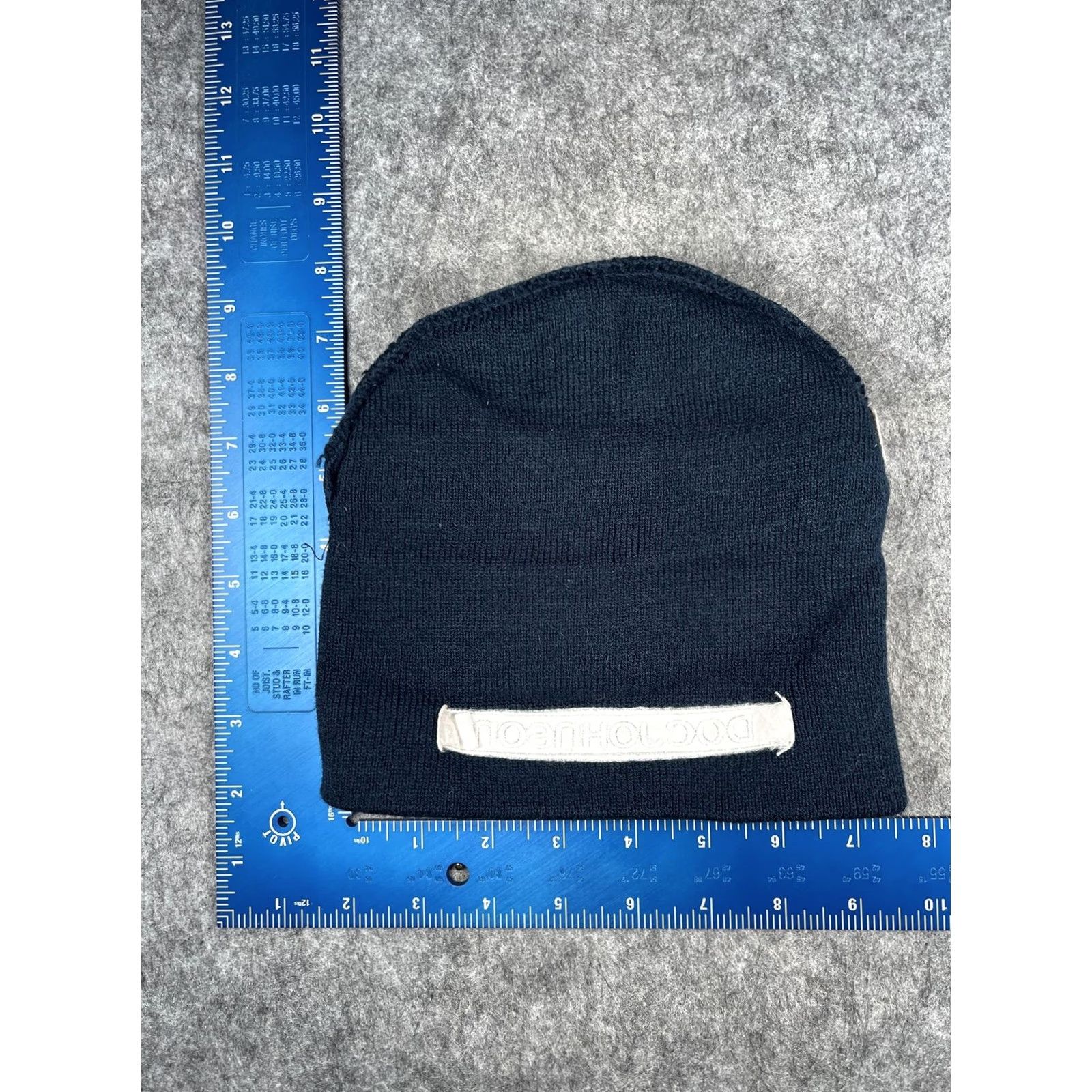 Vintage KC Caps Beanie Unisex One Size Blue Knit Doc Johnson Logo Stretch Winter Hat Cap Size ONE SIZE - 5 Thumbnail
