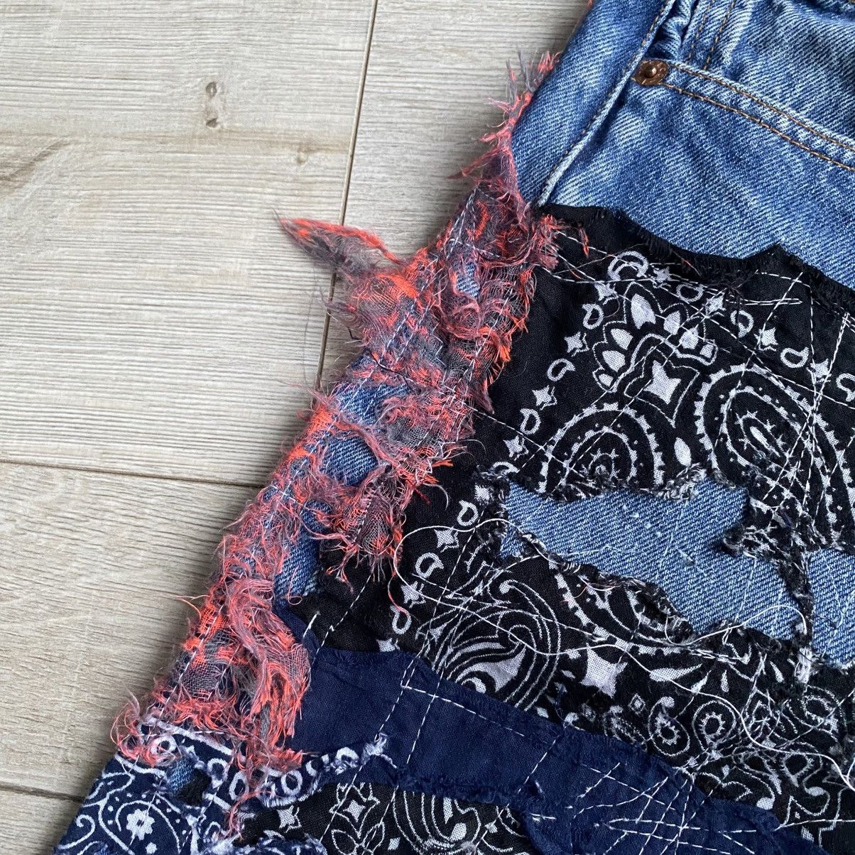 Levi's Reworked Levi’s Bandana Custom Jeans Proleta re Art Size US 34 / EU 50 - 7 Thumbnail