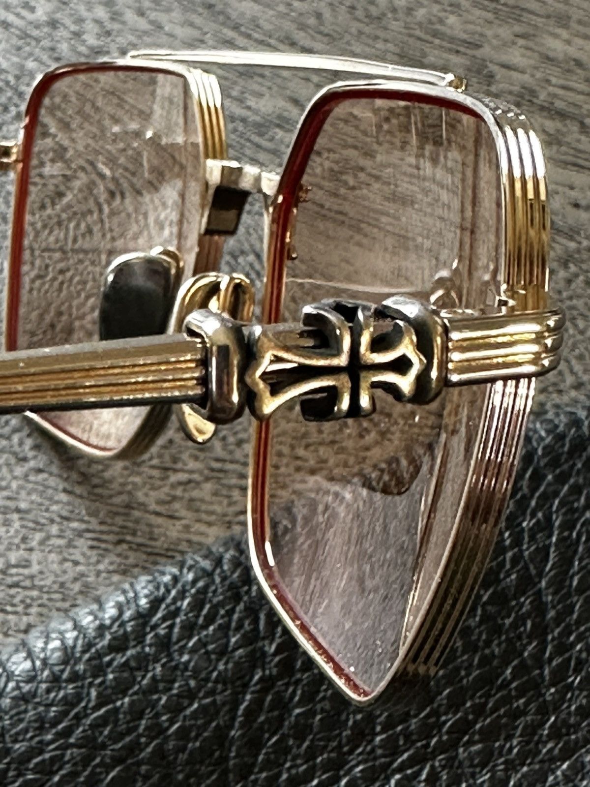 Chrome Hearts Chrome Hearts CH Magnum II Rose Gold Sunglasses O/S Size ONE SIZE - 8 Thumbnail