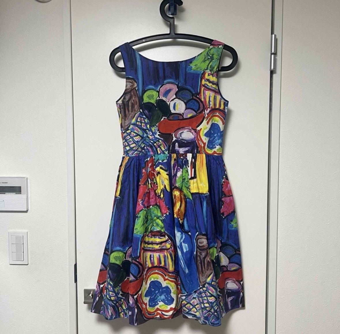 Prada Prada Pleated Painting Dress Size S / US 4 / IT 40 - 3 Thumbnail