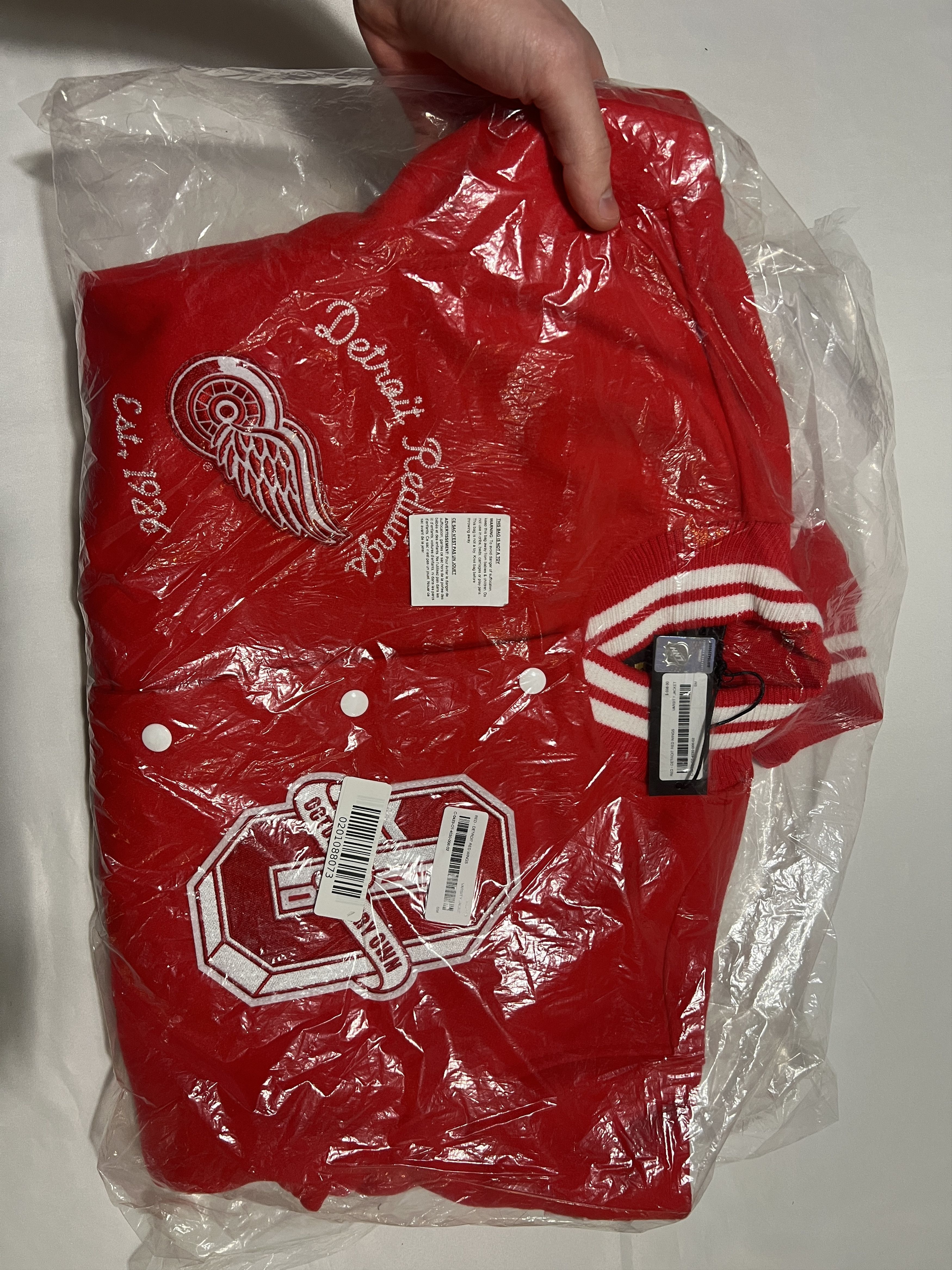 Drake × NHL × October's Very Own OVO x NHL Detroit Red Wings Varsity Jacket Size US S / EU 44-46 / 1 - 4 Thumbnail
