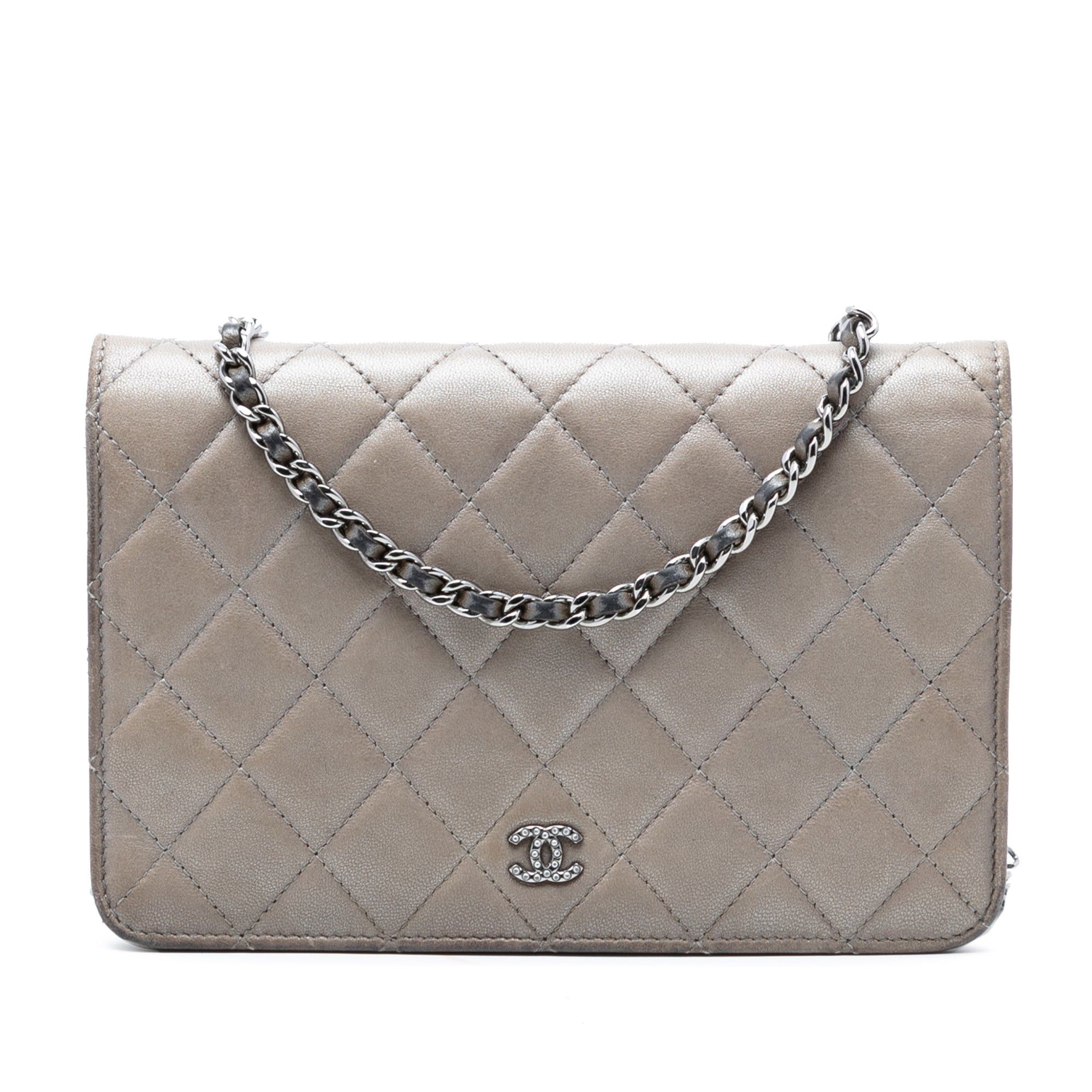 Chanel CC Quilted Lambskin Full Flap Wallet on Chain Size ONE SIZE - 1 Thumbnail