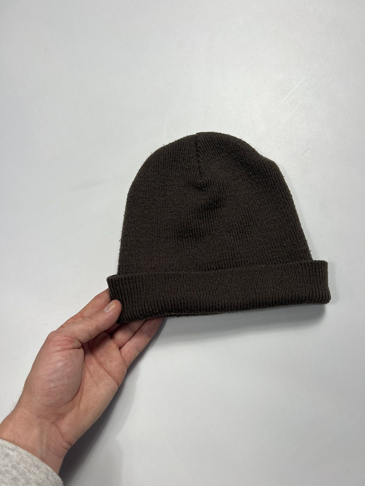 Vintage Vintage Nike Brown Wool Beanie Hat With Logo Size ONE SIZE - 4 Thumbnail