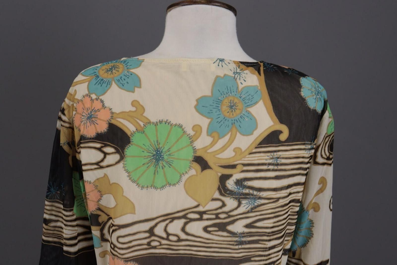 Polo Ralph Lauren Laurel Multicolor Mesh Floral Summer Long Sleeve Top Shirt Size M / US 6-8 / IT 42-44 - 12 Thumbnail