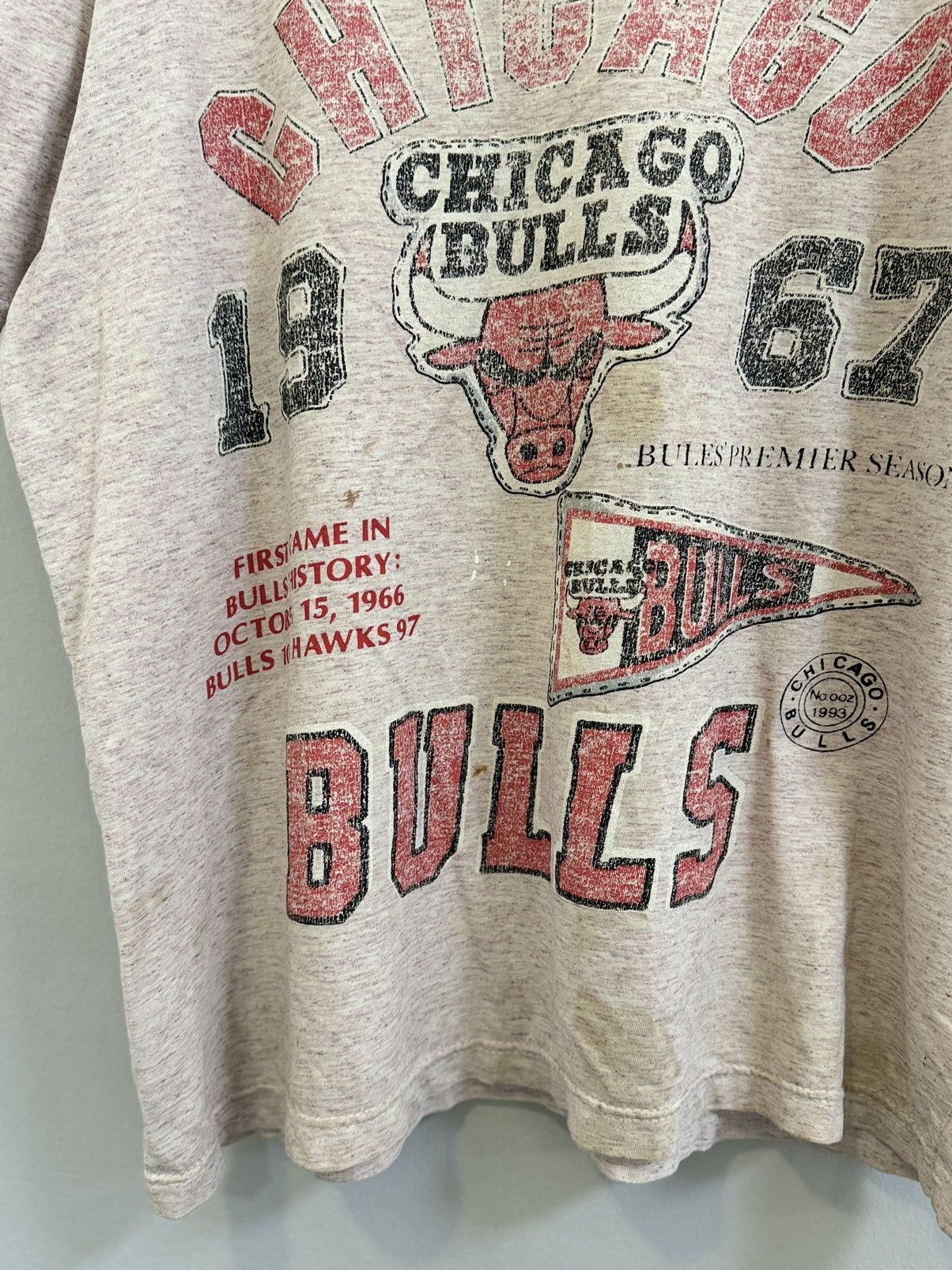 NBA × Vintage Very crazy trash Rare Chicago Bulls Rap Tees 1993 Size US L / EU 52-54 / 3 - 2 Thumbnail