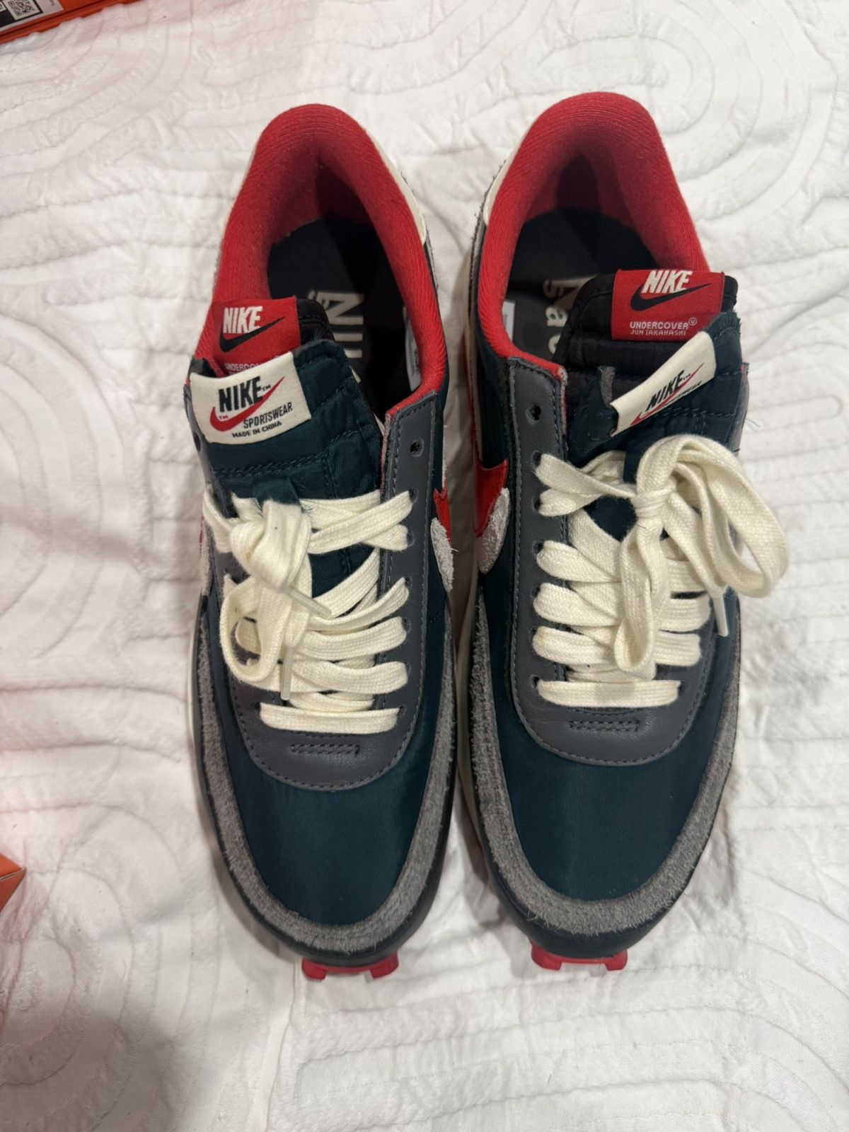 Nike × Sacai × Undercover Nike waffle sacai size 10.5 red/black/white Size US 10.5 / EU 43-44 - 4 Thumbnail