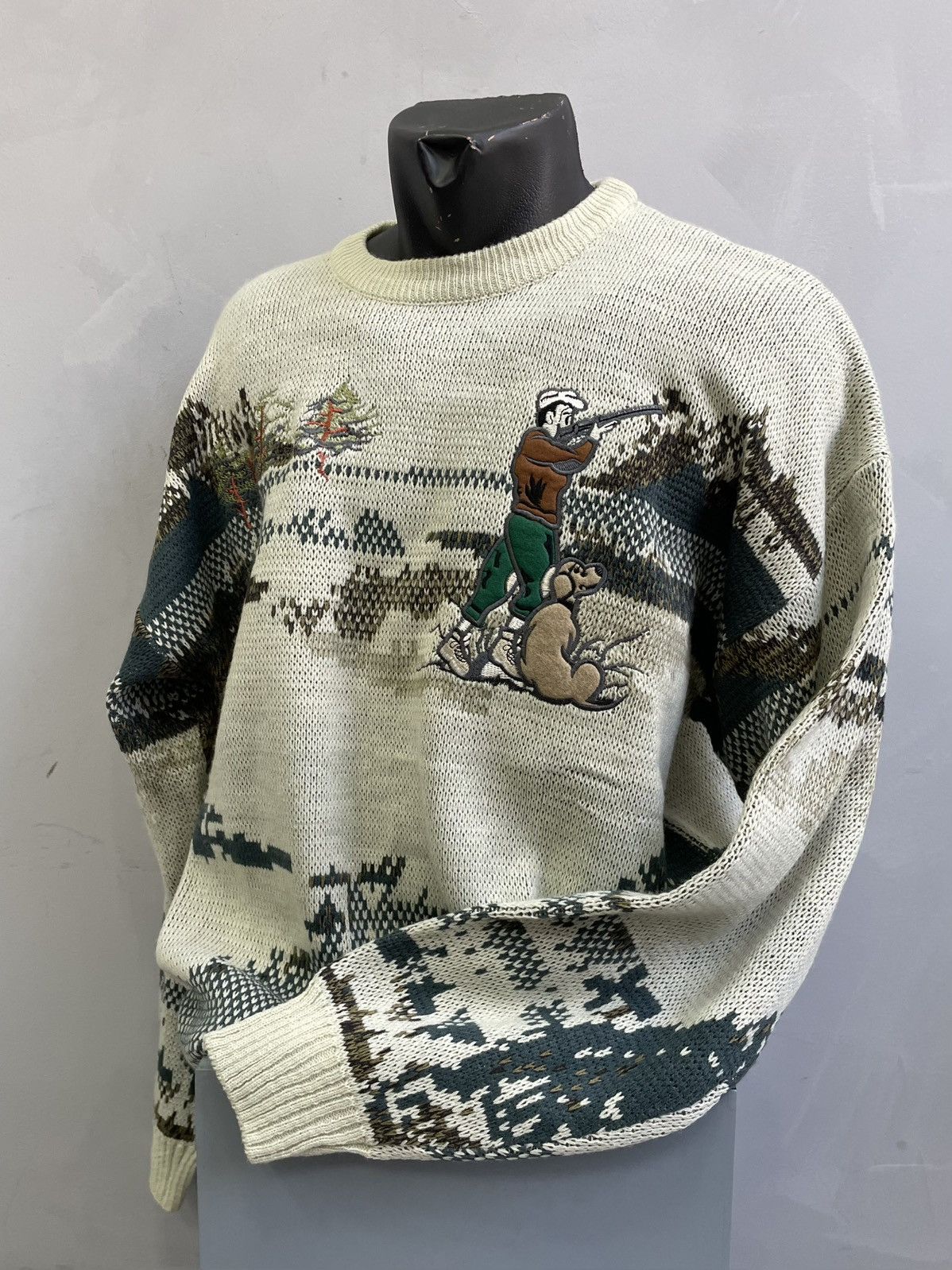 Lacoste Lacoste chemise style over print sweater y2k Size US L / EU 52-54 / 3 - 6 Thumbnail