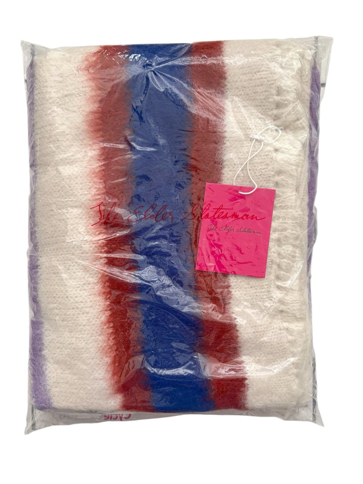 The Elder Statesman Peruvian Alpaca Thistle Vineyard Stripe Scarf Size ONE SIZE - 4 Thumbnail