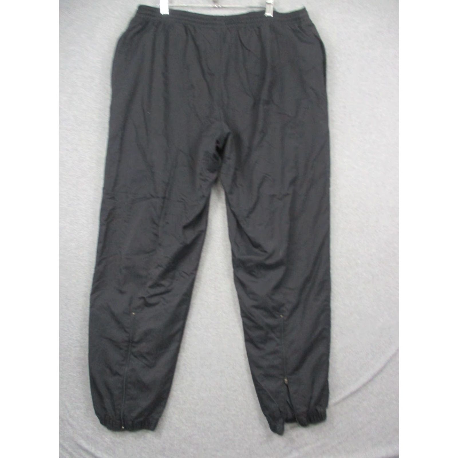 Nike VINTAGE Nike Windbreaker Track Pants XL Men Black Zip Ankle Logo（Nike） Size US 36 / EU 52 - 3 Thumbnail