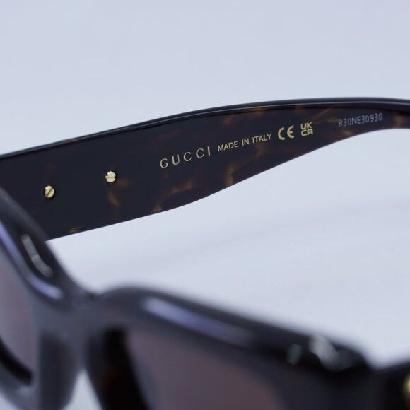 Gucci 🕶️ New Gucci GG1827S 002 Sunglasses - Dark Havana Frame Size ONE SIZE - 7 Thumbnail