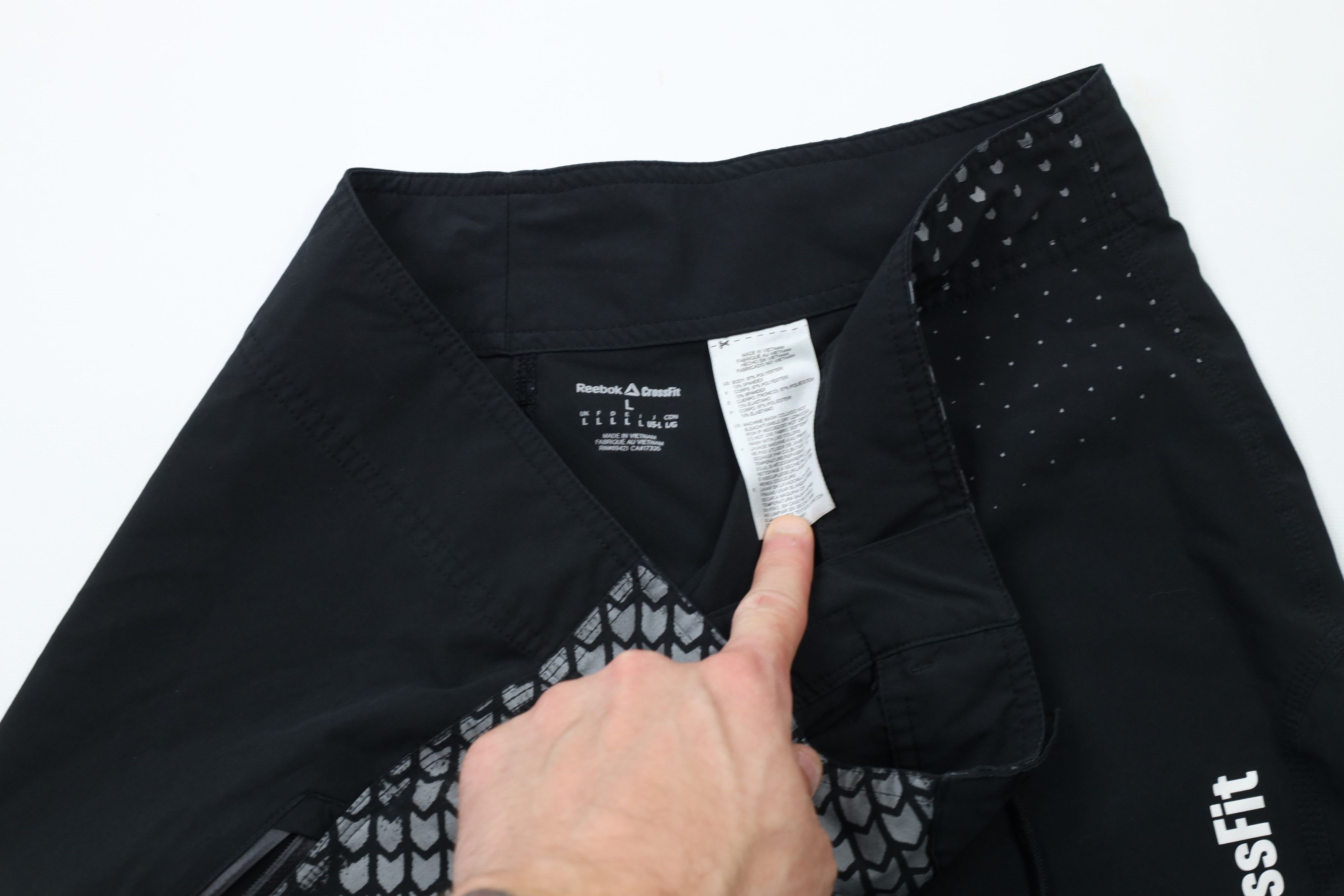 Reebok × Vintage Reebok Crossfit Spell Out Stretch Training Gym Shorts Size US 34 / EU 50 - 9 Thumbnail
