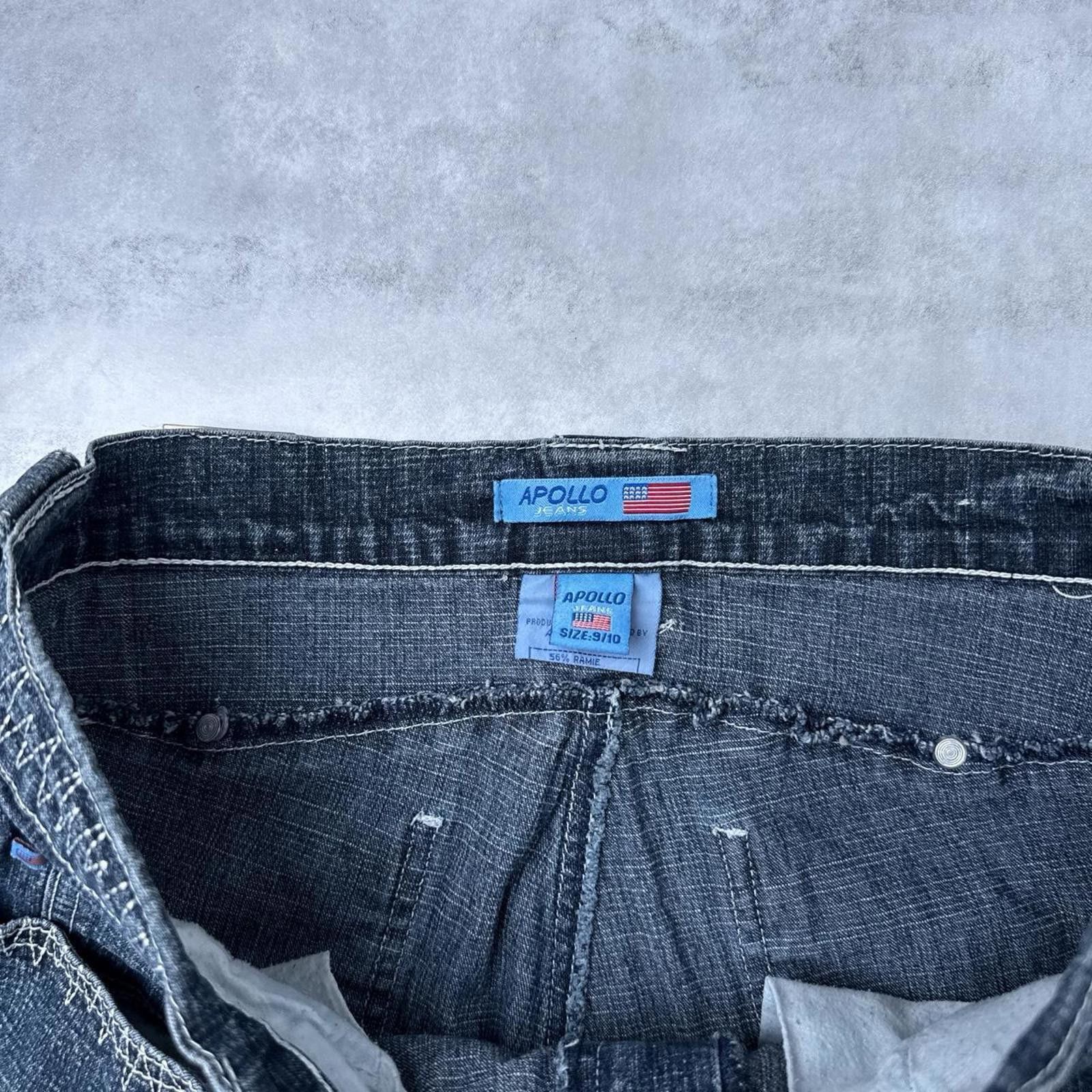 Other Y2K Apollo 00s embroidered denim jeans Size 32" / US 10 / IT 46 - 5 Thumbnail