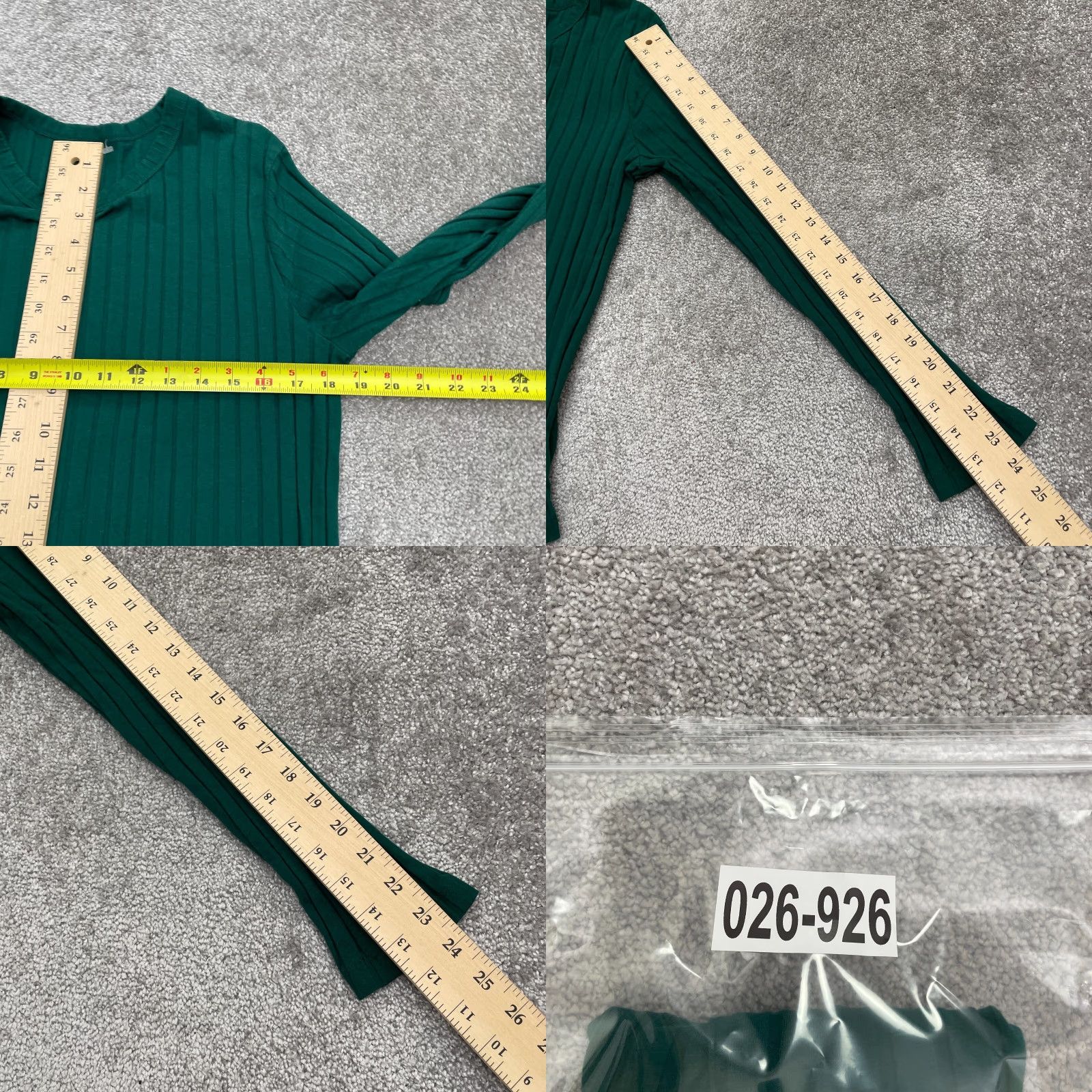 Vintage A New Day Pullover Sweater Junior XXL Green Crew Neck Long Sleeve Ribbed Knit Green Size XXL / US 16-18 / IT 52-54 - 8 Thumbnail