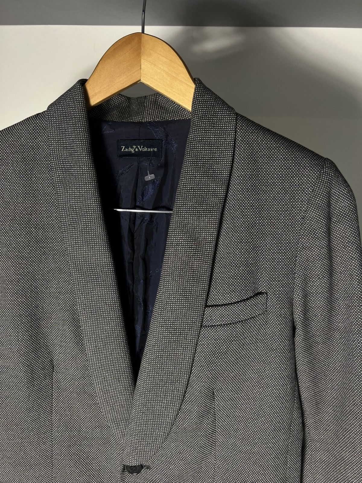 Zadig & Voltaire VINTAGE ZADIG & VOLTAIRE ITALIAN DESIGNER BLAZER SUIT CASUAL Size 44S - 8 Thumbnail