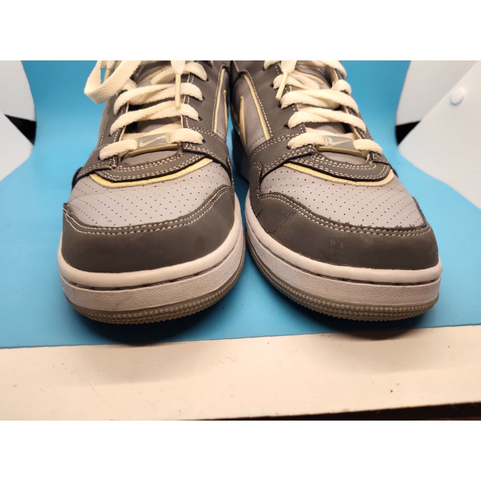 Nike Nike Air Prestige III 386114-013 Mens Low Top Sneakers Shoes Size 8 Gray 2010 Size US M / EU 48-50 / 2 - 3 Thumbnail