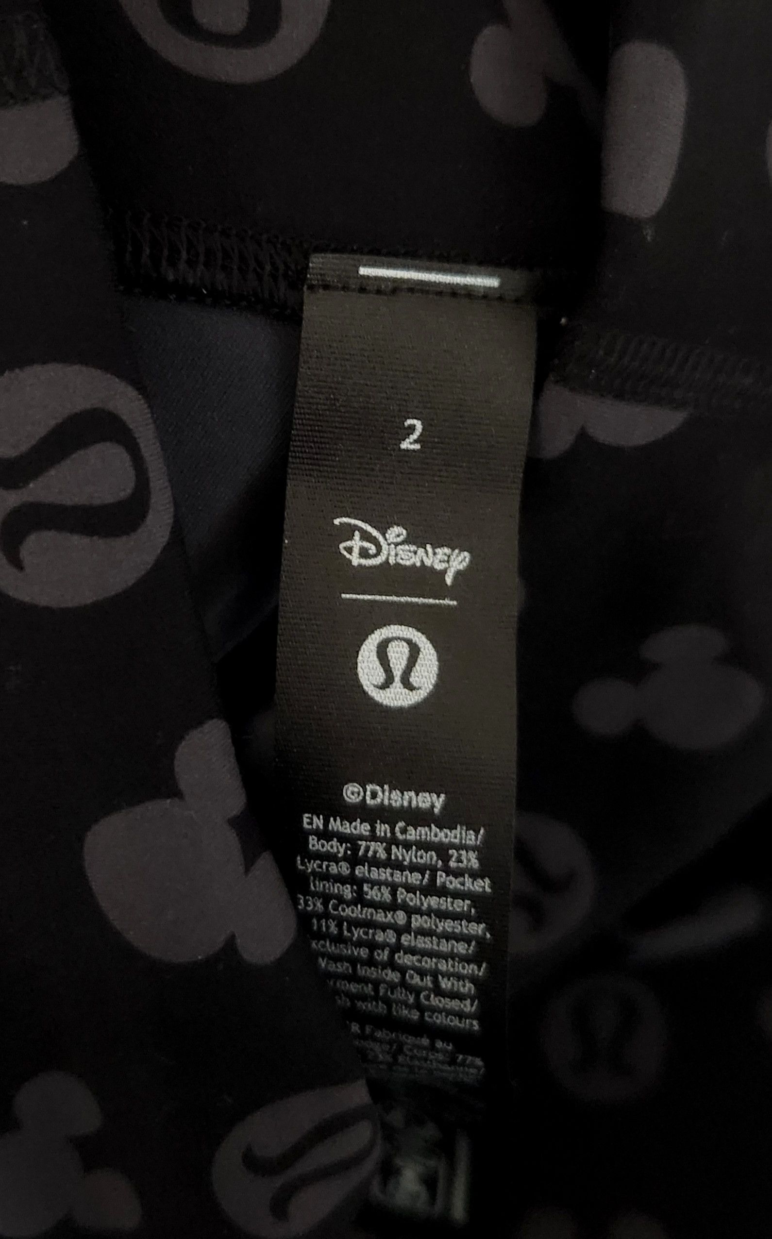 Disney × Lululemon DISNEY X LULULEMON Wunder Train 25" HR Tight SZ 2 Classic Size 26" / US 2 / IT 38 - 5 Thumbnail
