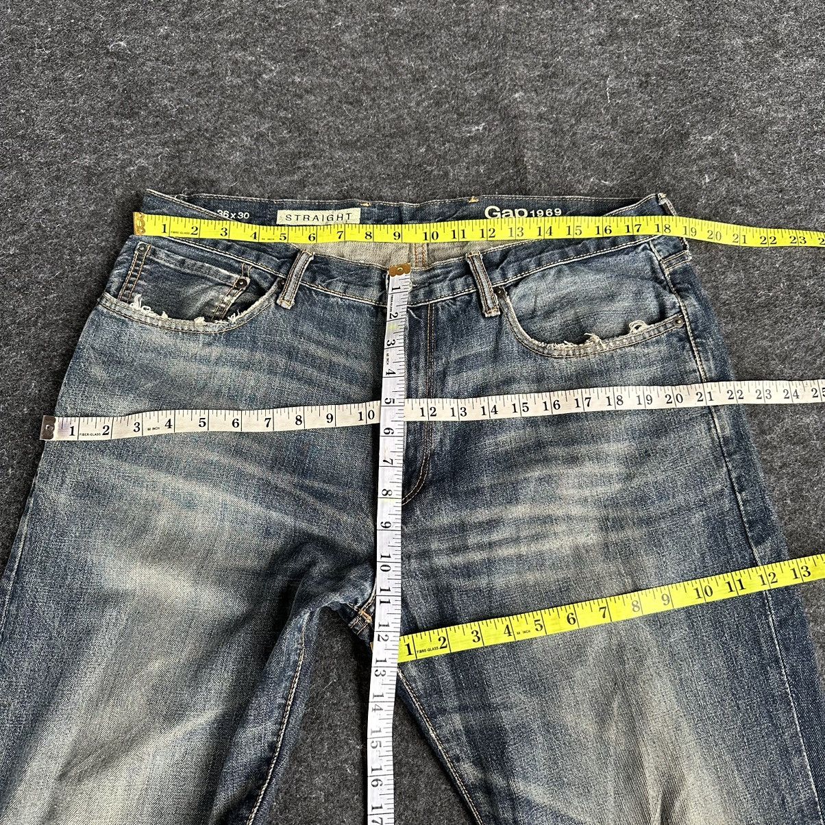 Gap Gap 1969 Straight Distressed Denim D610 Size US 36 / EU 52 - 8 Thumbnail