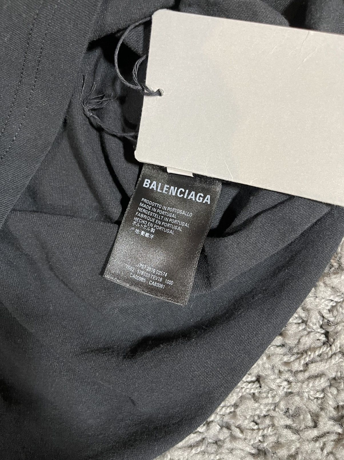 Balenciaga Balenciaga Shoulder Logo Light Jersey T-Shirt Black Size XS / US 0-2 / IT 36-38 - 8 Thumbnail