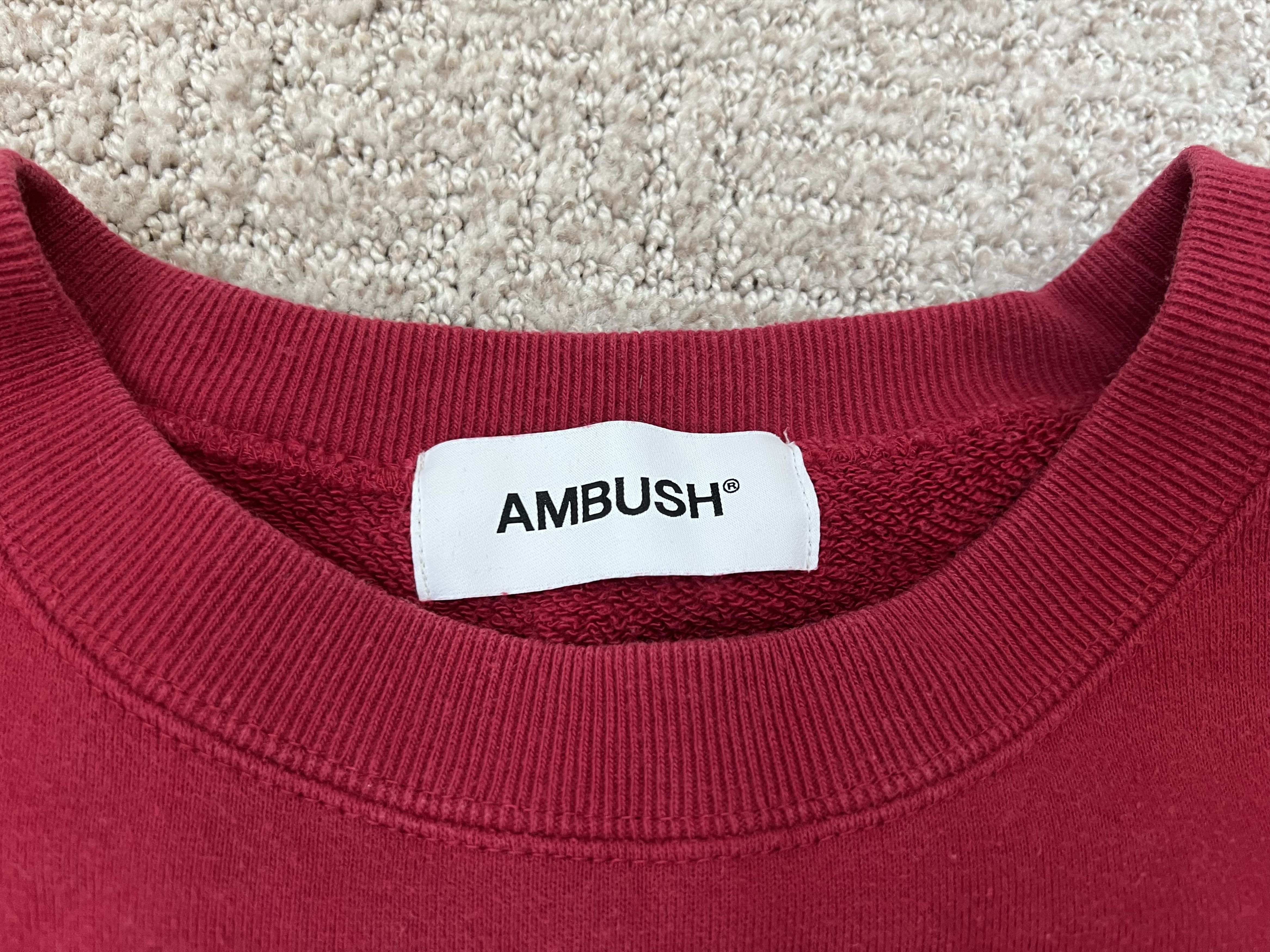 Ambush Design Ambush Exclusive Rare Red Back Crewneck Size M 2 Size US M / EU 48-50 / 2 - 3 Thumbnail
