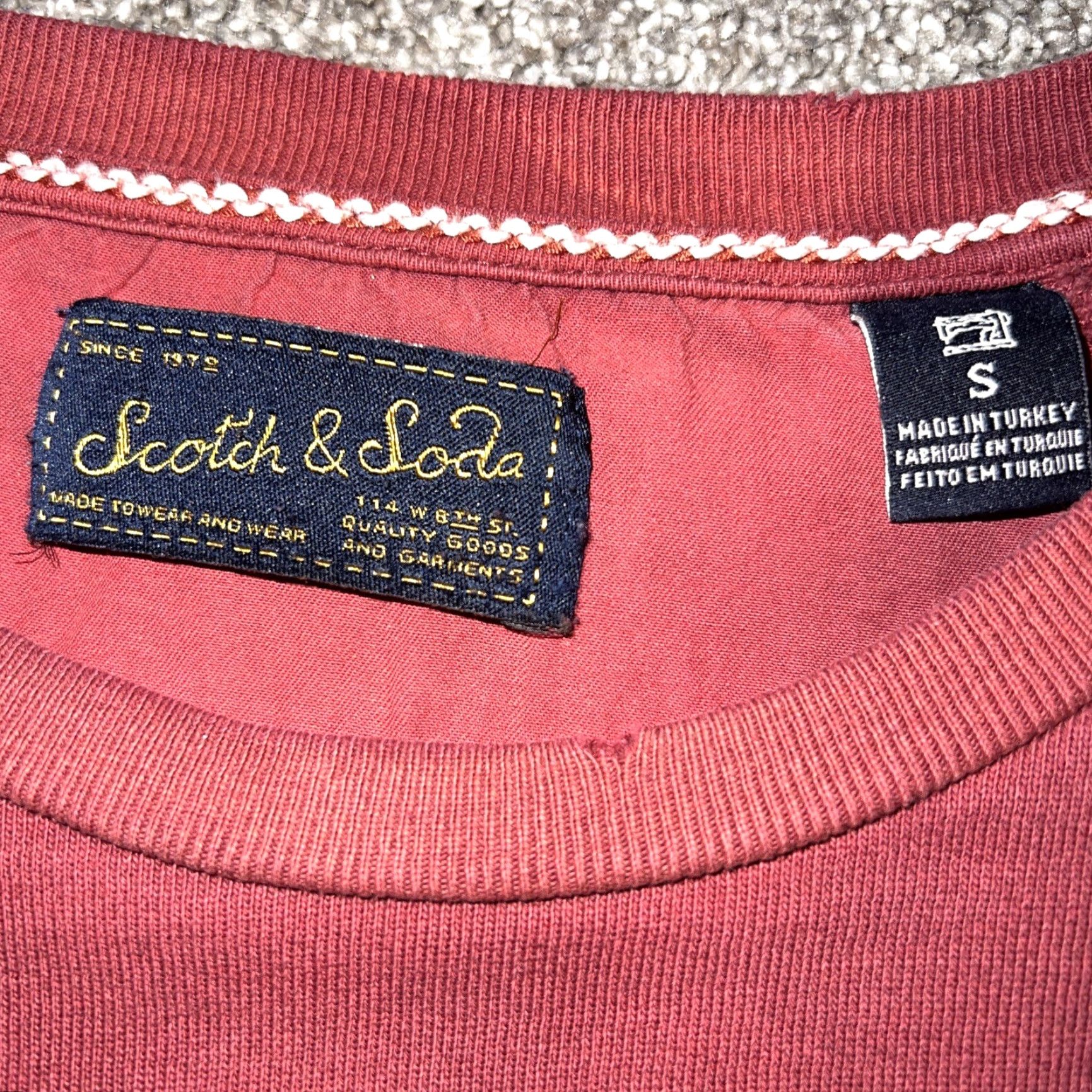 Scotch & Soda SCOTCH & SODA Red Long Sleeve Sweatshirt Men S Pullover Sweater Size US S / EU 44-46 / 1 - 3 Thumbnail