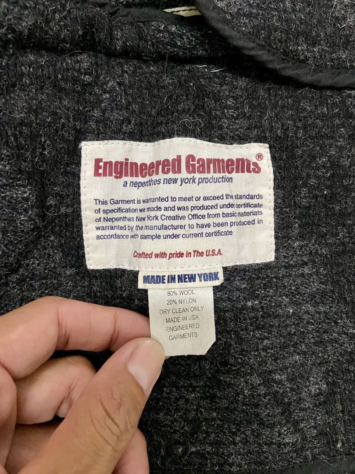 Engineered Garments × Nepenthes FWK NEW YORK ENGINEREED GARMENTS x NEPHENTHES WOOL COAT. Size XS / US 0-2 / IT 36-38 - 13 Thumbnail