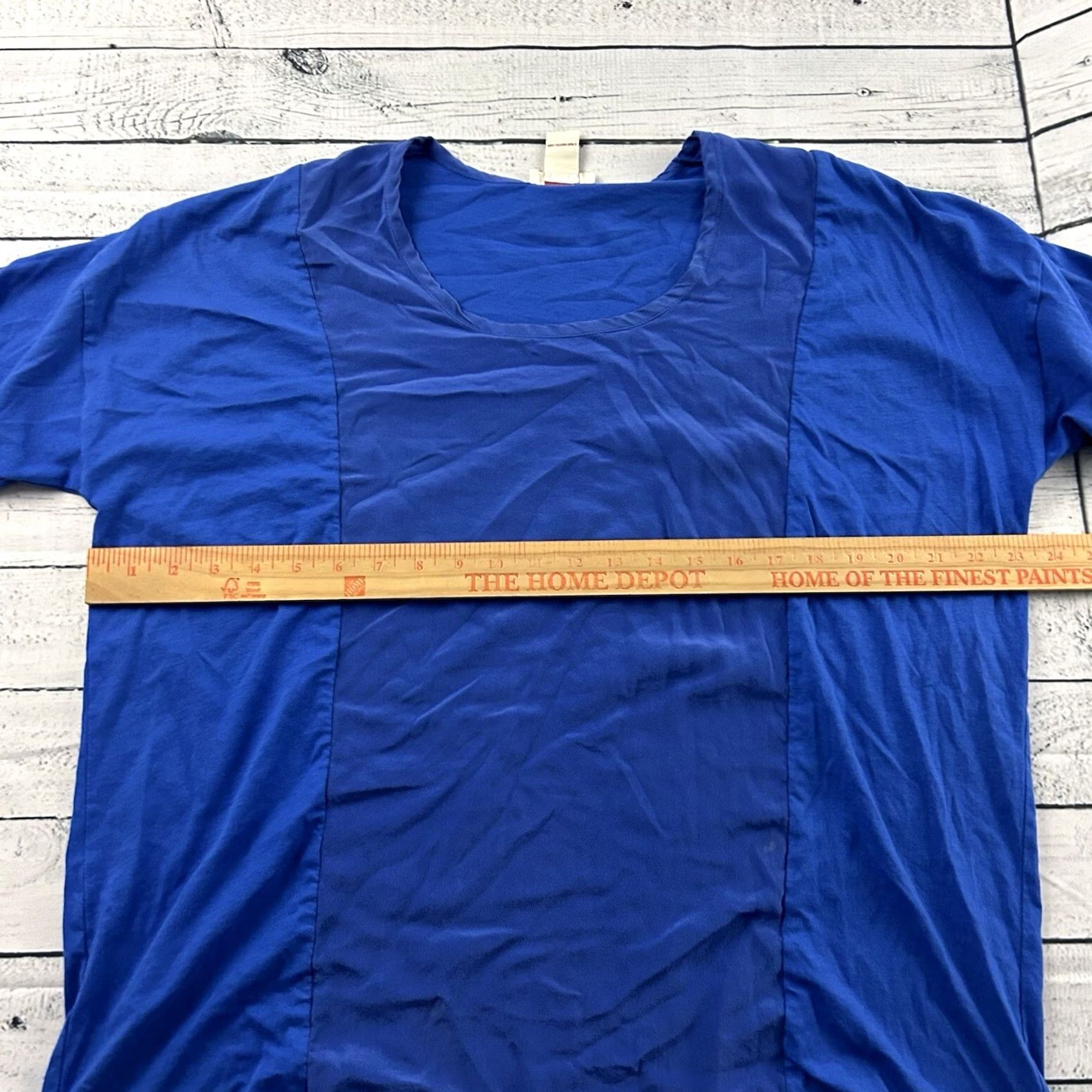 Vintage Sundance Silk Cotton 3/4 Sleeve Flowy Top Women's XL Blue Blouse Shirt Womens XL Blue Silk Cotton 3/4 Sleeve Flowy Size XL / US 12-14 / IT 48-50 - 4 Thumbnail