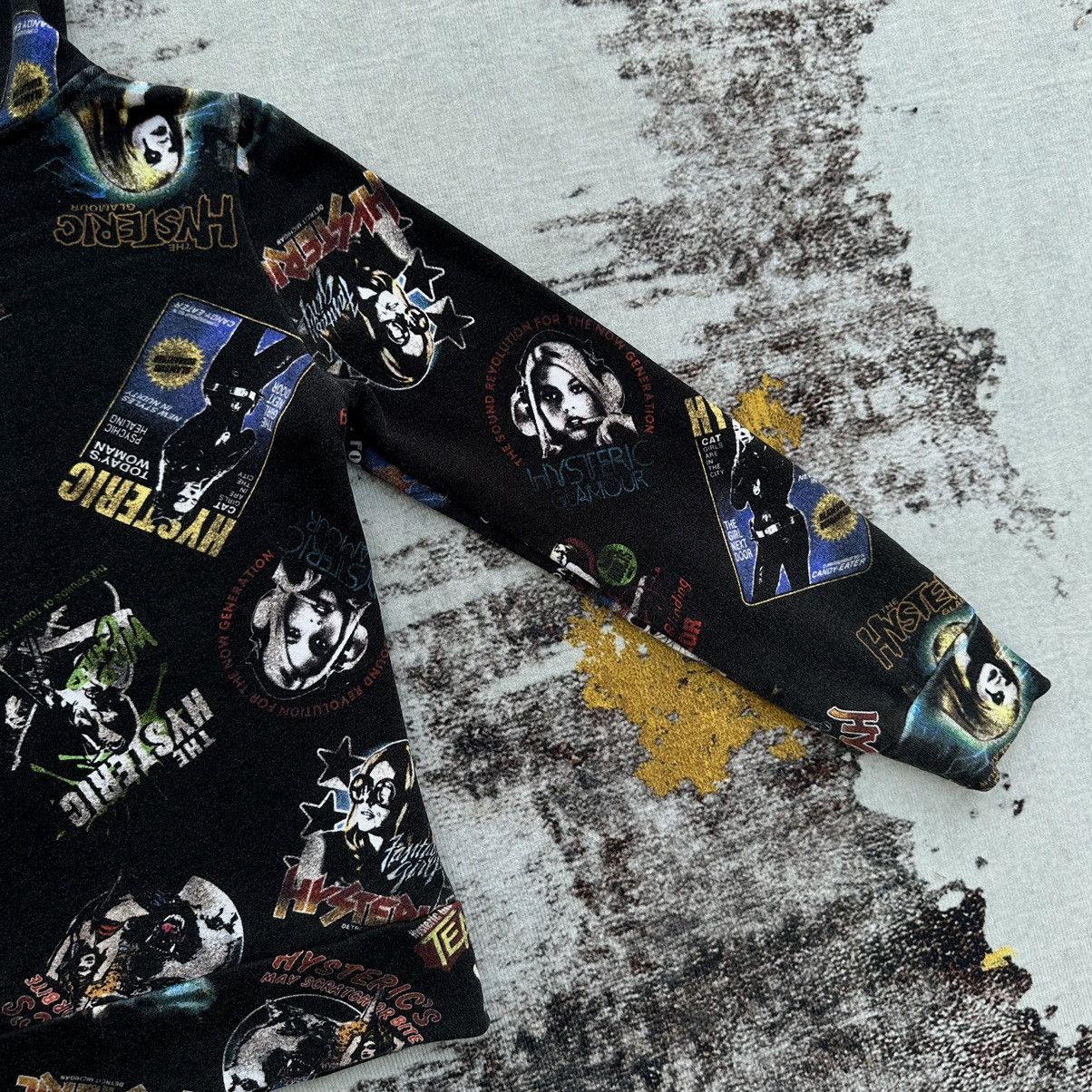 Hysteric Glamour HYSTERIC GLAMOUR ALL OVER GRAPHIC FULL PRINT ZIP HOODIE RARE Size US XS / EU 42 / 0 - 14 Thumbnail