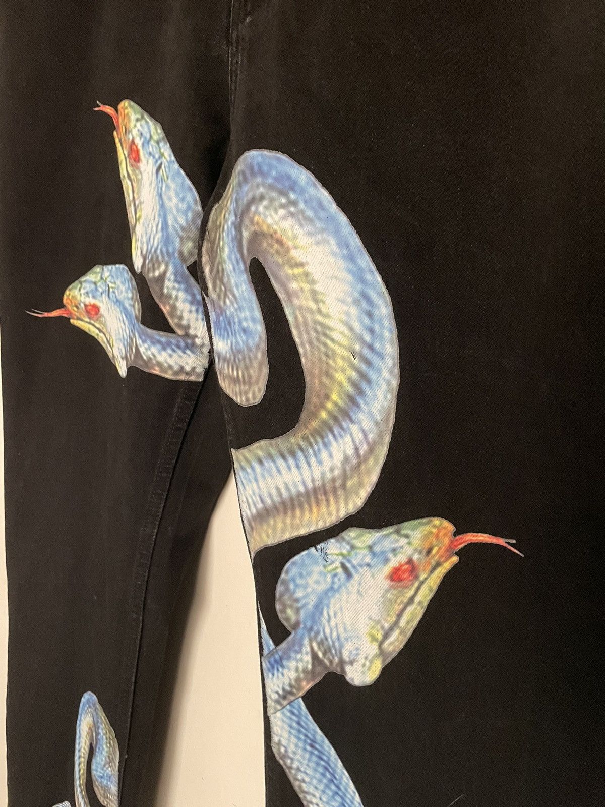 Other Vira Exclusives Snake Black Jeans – Graphic Denim Size US 36 / EU 52 - 2 Thumbnail
