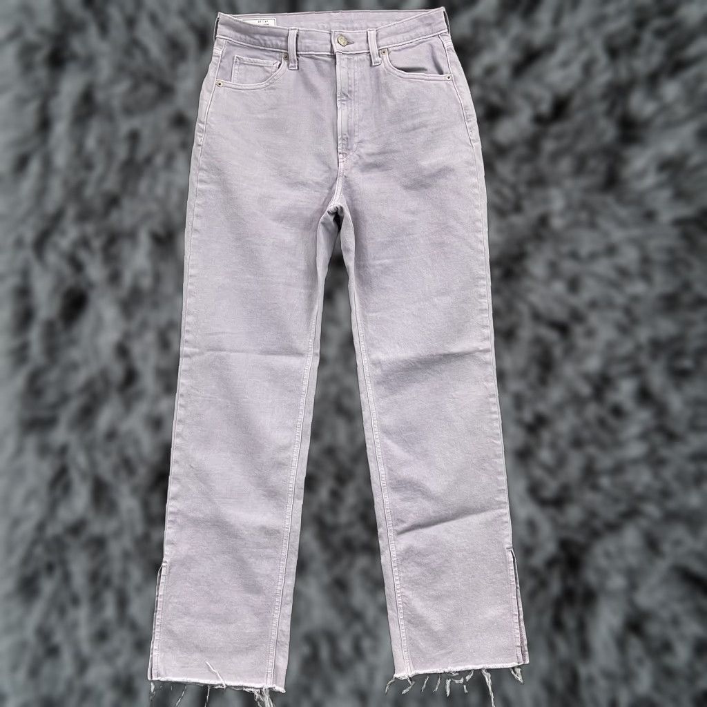 Gap VINTAGE GAP Jeans Womens 27/4R Purple 90s Loose High Rise Denim Pocket Zip Boho Grunge by GAP 1969 Womens Jeans Size 27" / US 4 / IT 40 - 1 Thumbnail