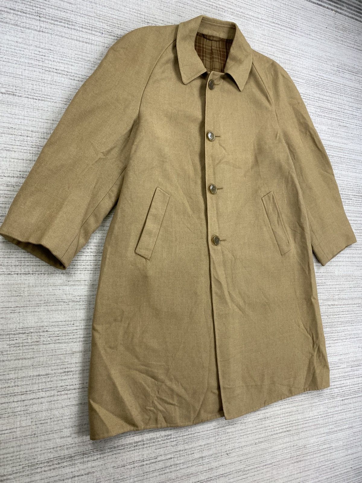 Brioni Vintage Brioni Roman Style Long Coat Wool Jacket Size US M / EU 48-50 / 2 - 3 Thumbnail