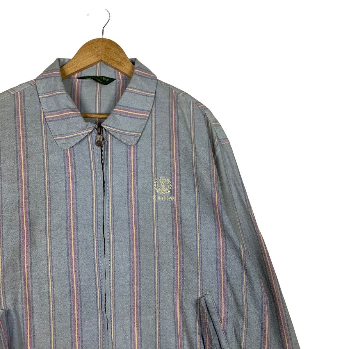Japanese Brand COUNTDOWN Striped Casual Outfits Light Jacket #1062-C48 Size US L / EU 52-54 / 3 - 5 Thumbnail