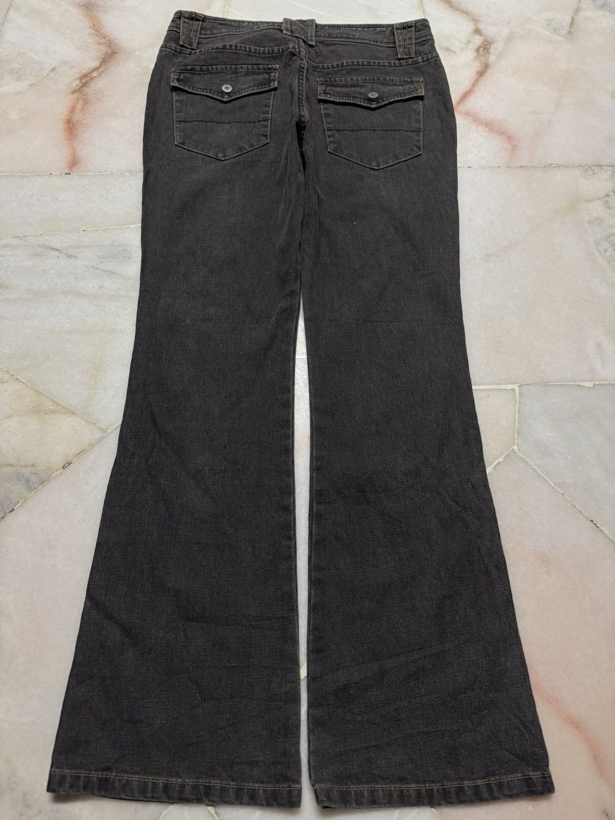 Tornado Mart 💥BELL BOTTOM BUSHPANTS KAPITAL STYLE BLACK JEANS Size US 28 / EU 44 - 9 Thumbnail