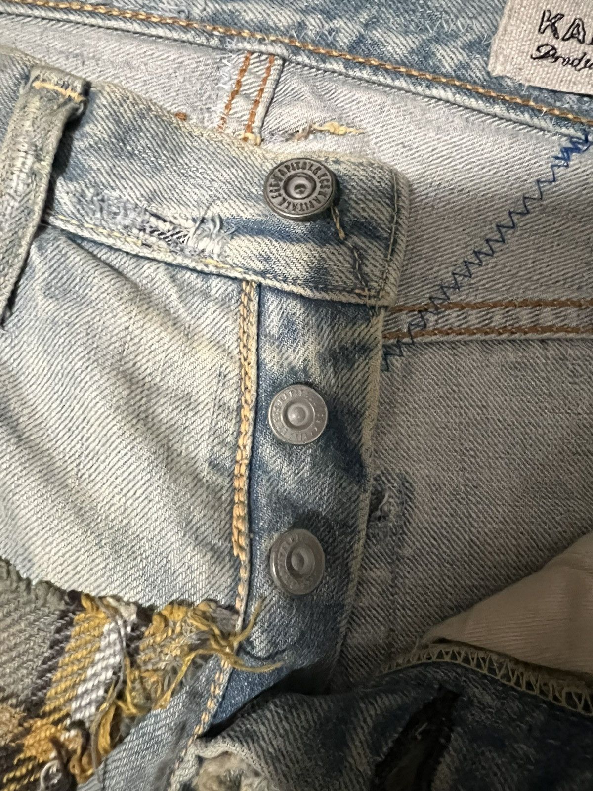 Kapital Kapital Happy Patchwork Tapered Denim “Indigo” Size US 30 / EU 46 - 5 Thumbnail