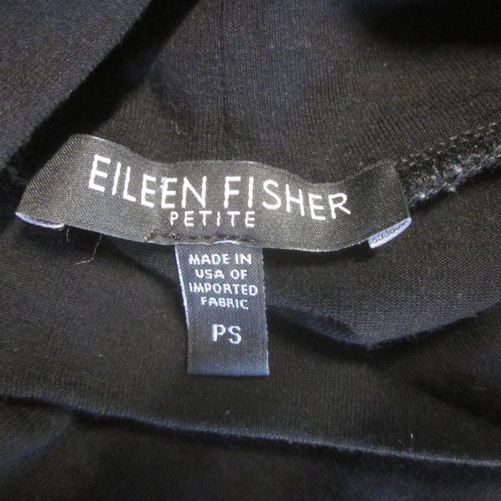 Eileen Fisher Eileen Fisher Classic Black Turtleneck Size SP Petite Size S / US 4 / IT 40 - 3 Thumbnail