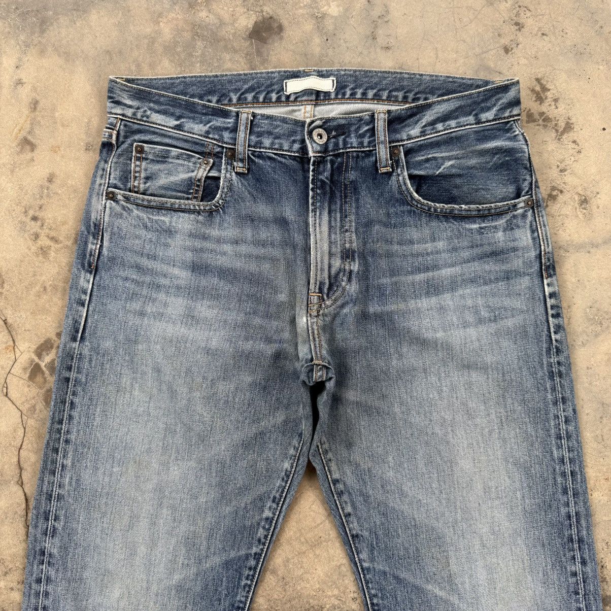 Japanese Brand VINTAGE JAPANESE SELVEDGE FADED JEAN DENIM PANTS Size US 34 / EU 50 - 3 Thumbnail